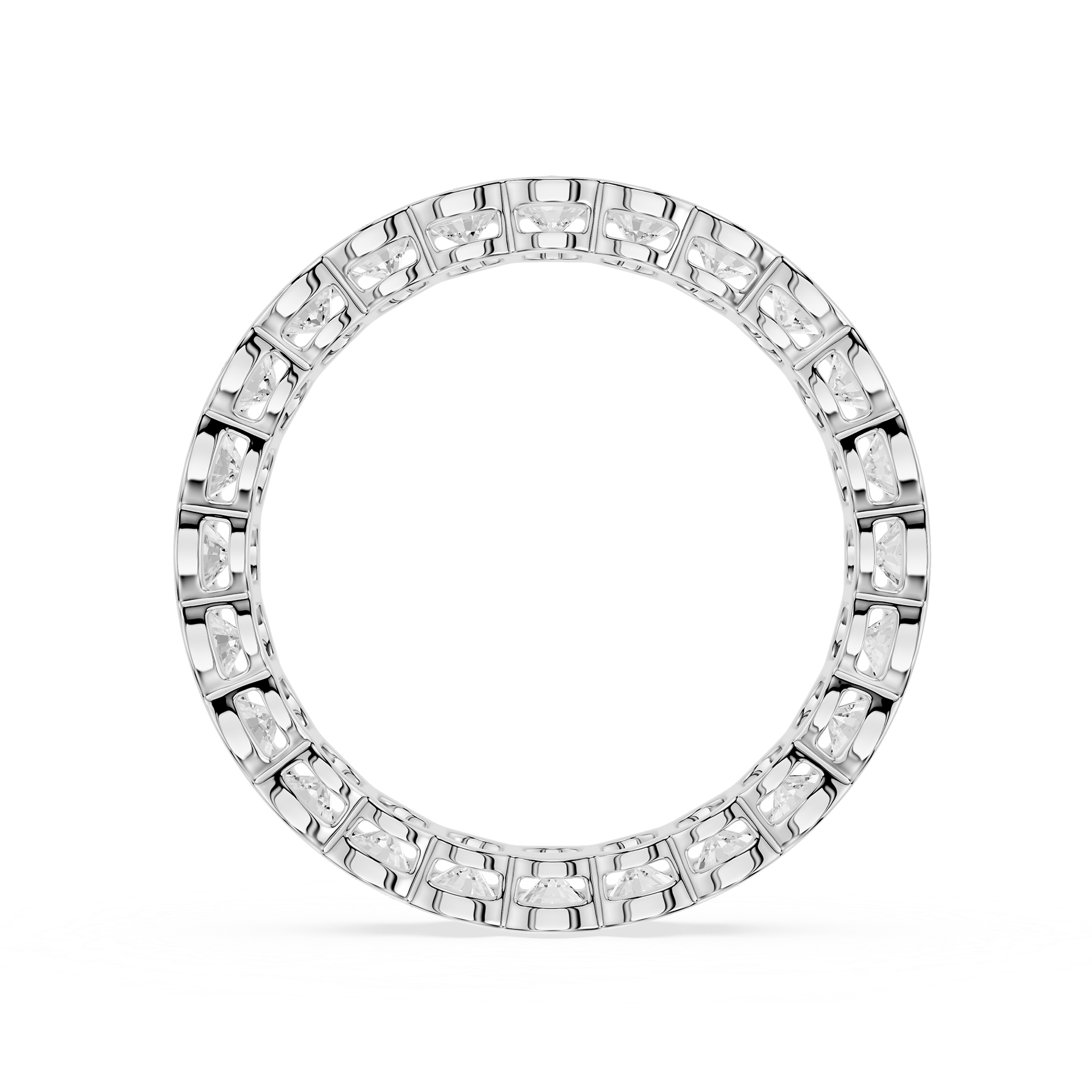 Lovea Serena Eternity Ring Ovalschliff – Weißgold
