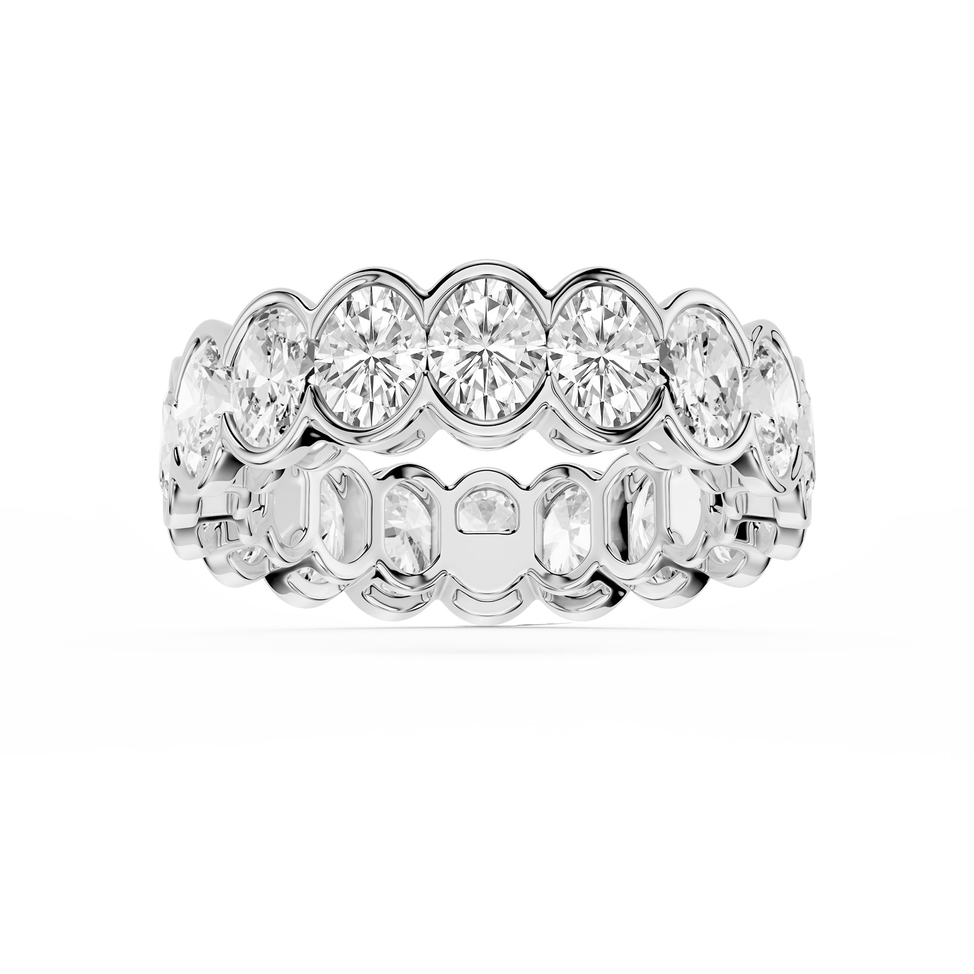 Lovea Serena Eternity Ring Ovalschliff – Weißgold