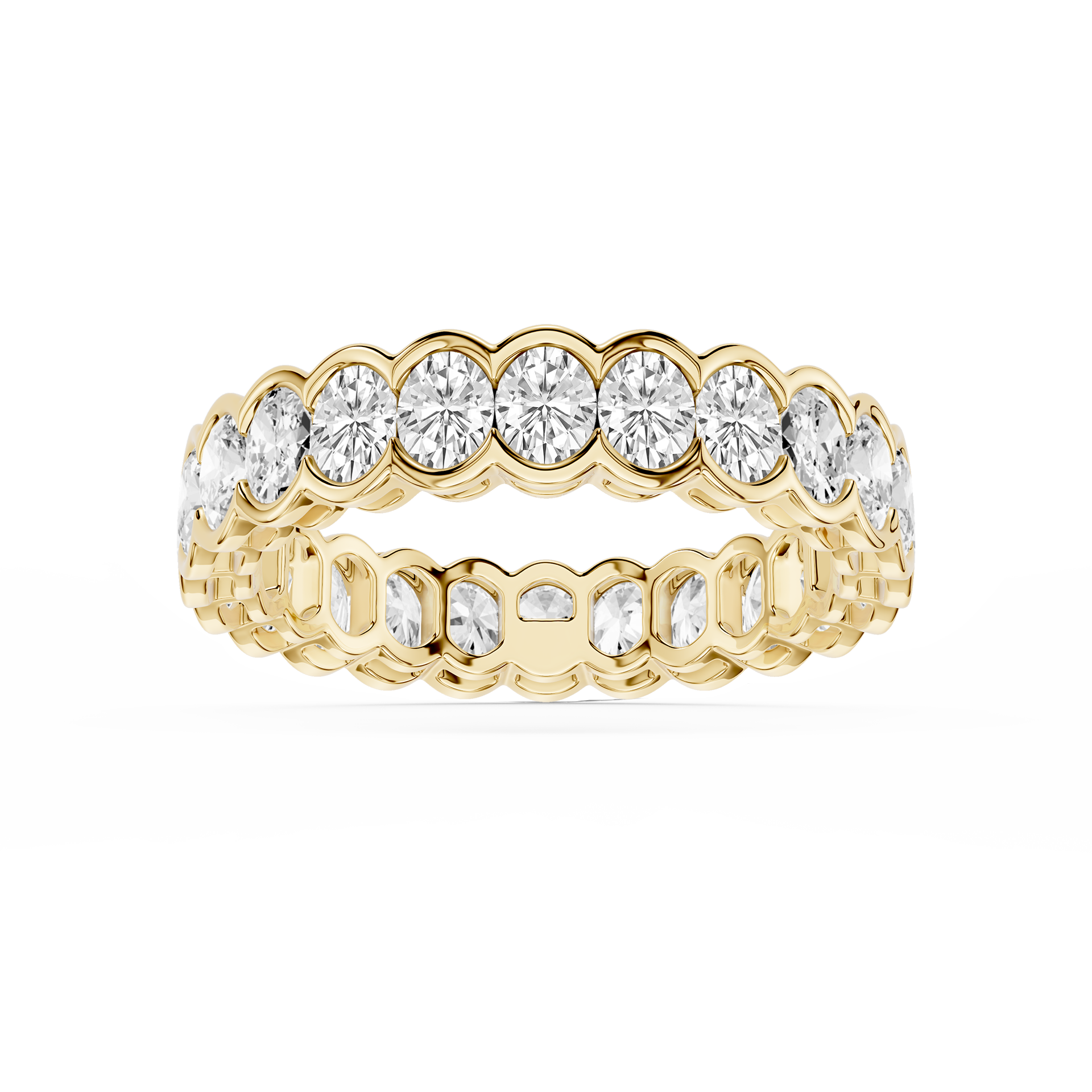 Lovea Serena Eternity Ring Ovalschliff – Gelbgold