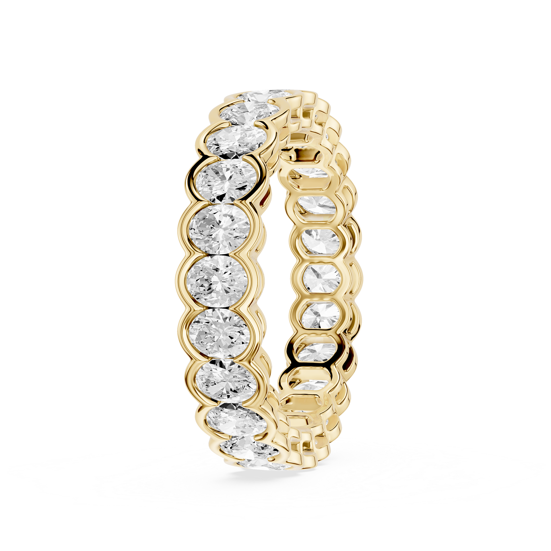 Lovea Serena Eternity Ring Ovalschliff – Gelbgold