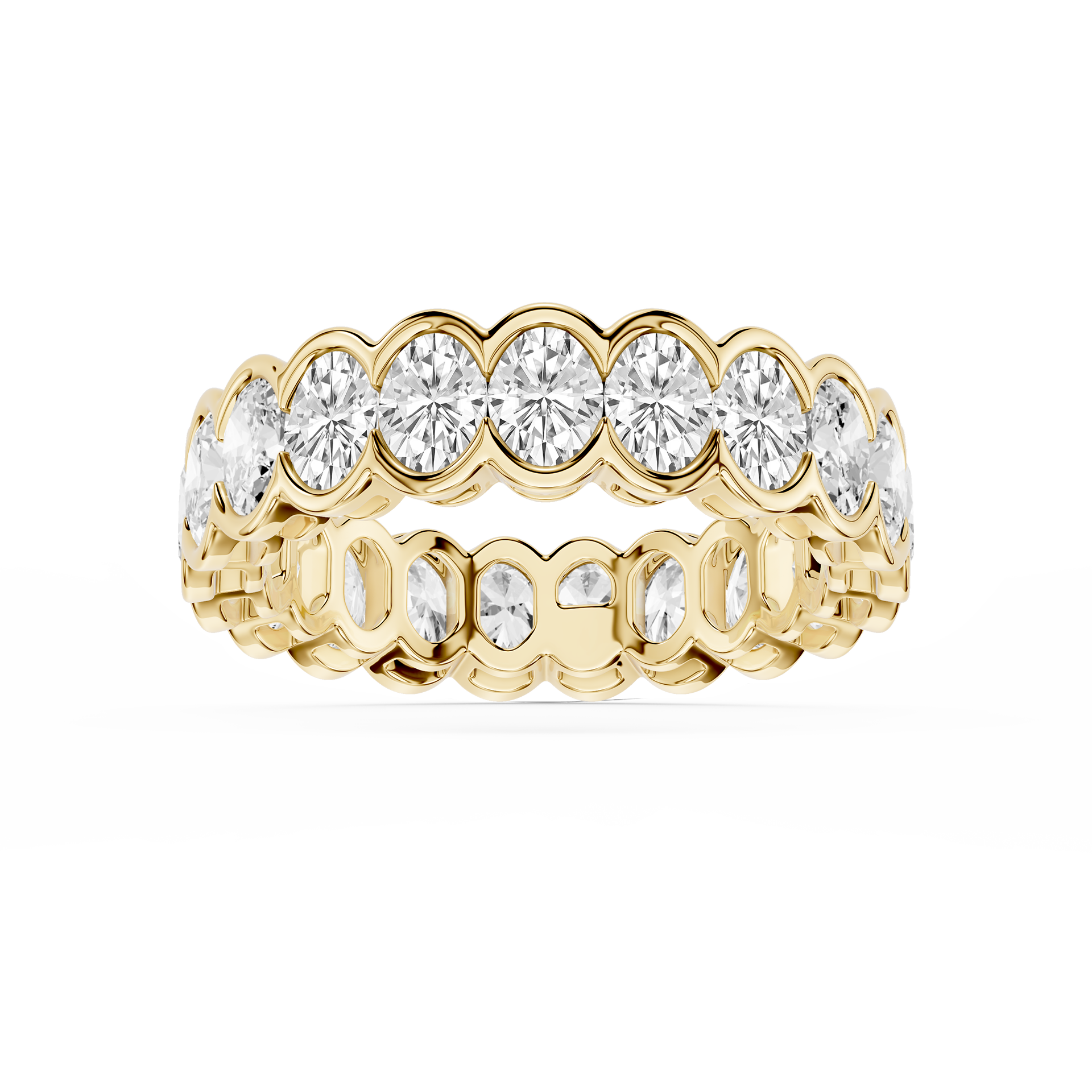 Lovea Serena Eternity Ring Ovalschliff – Gelbgold