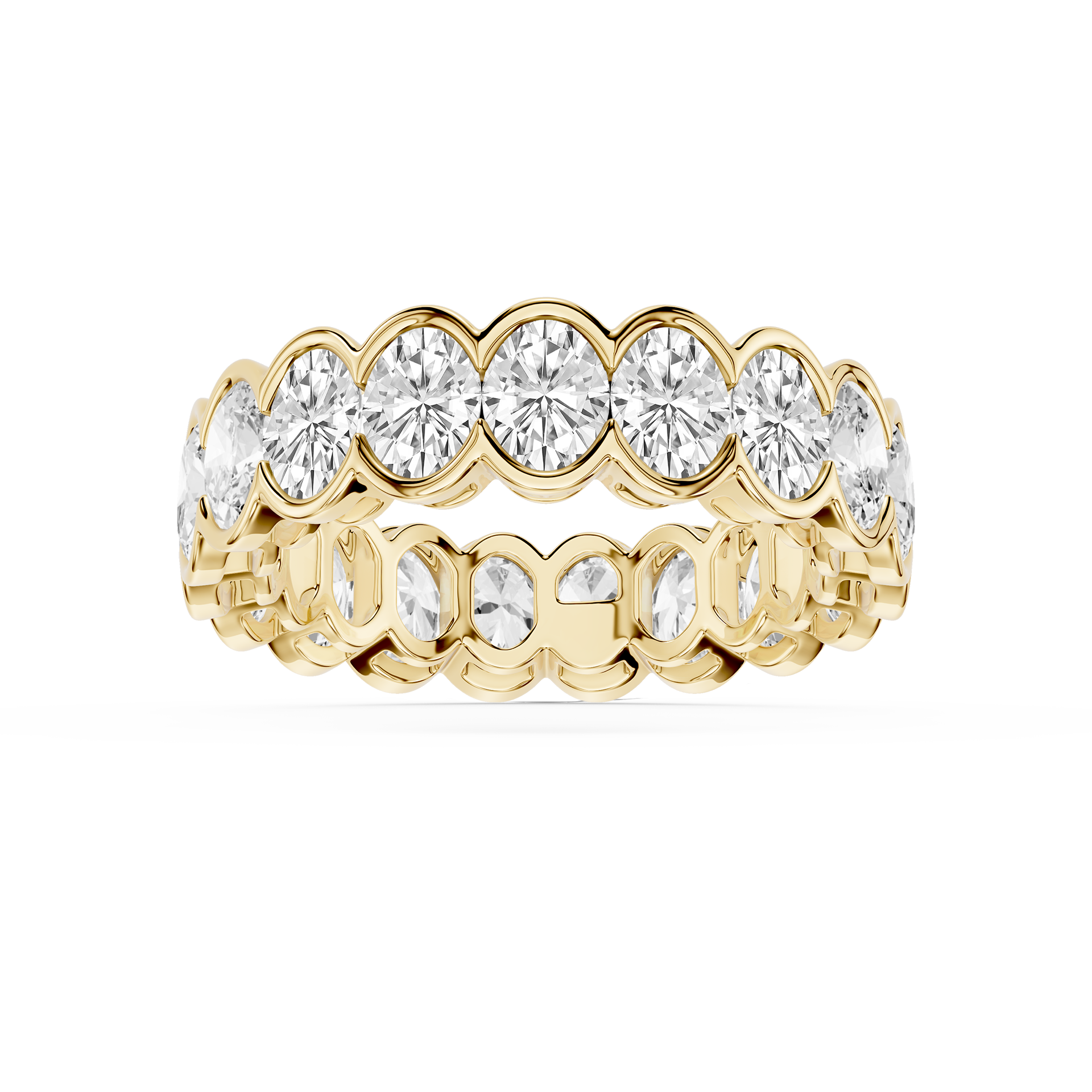 Lovea Serena Eternity Ring Ovalschliff – Gelbgold