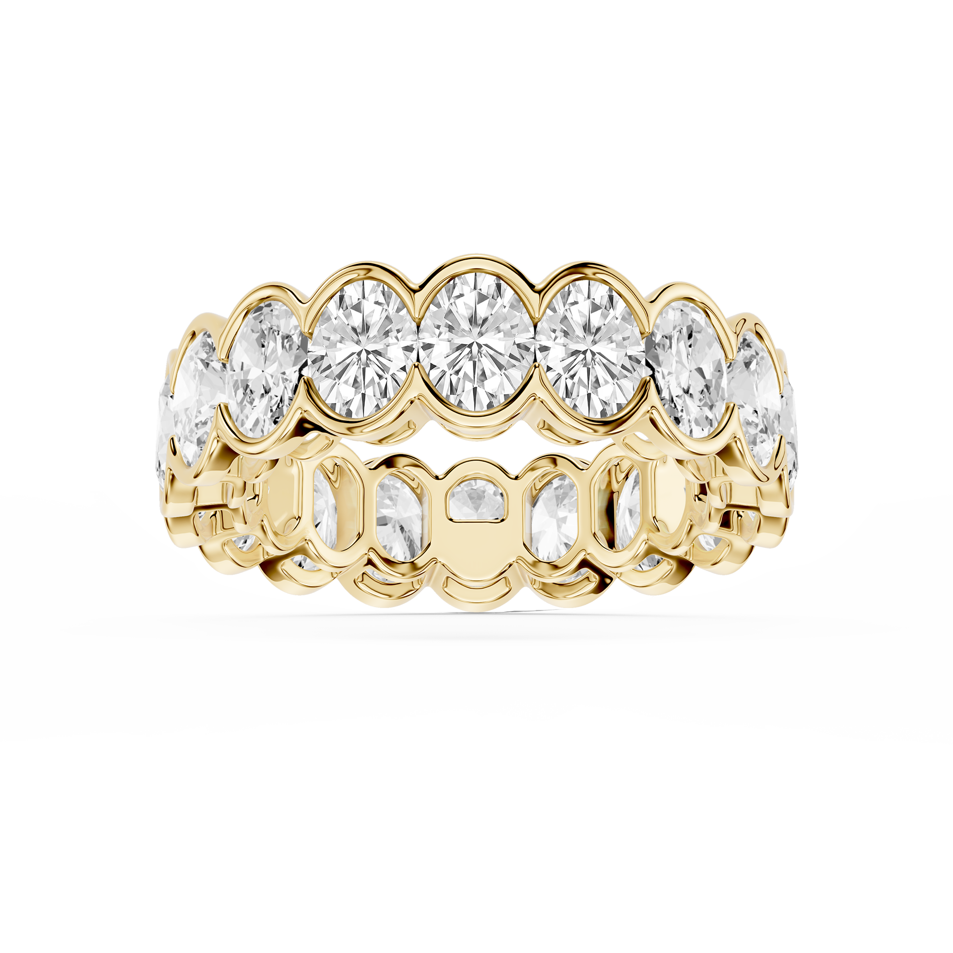 Lovea Serena Eternity Ring Ovalschliff – Gelbgold