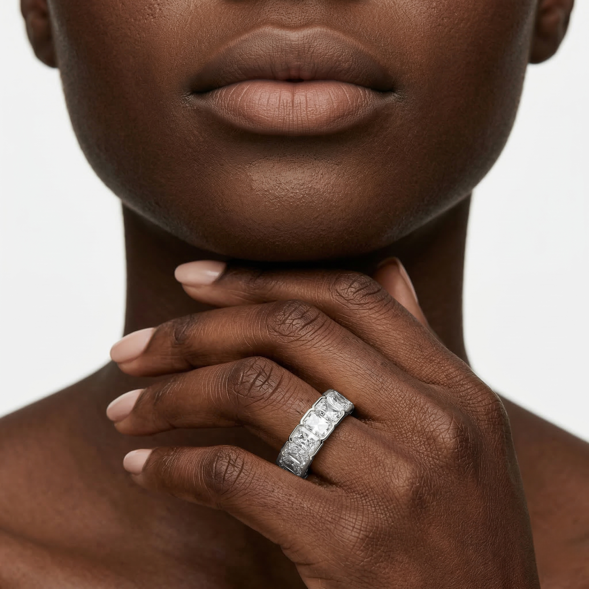 Lovea Serena Eternity Ring Radiantschliff – Weißgold