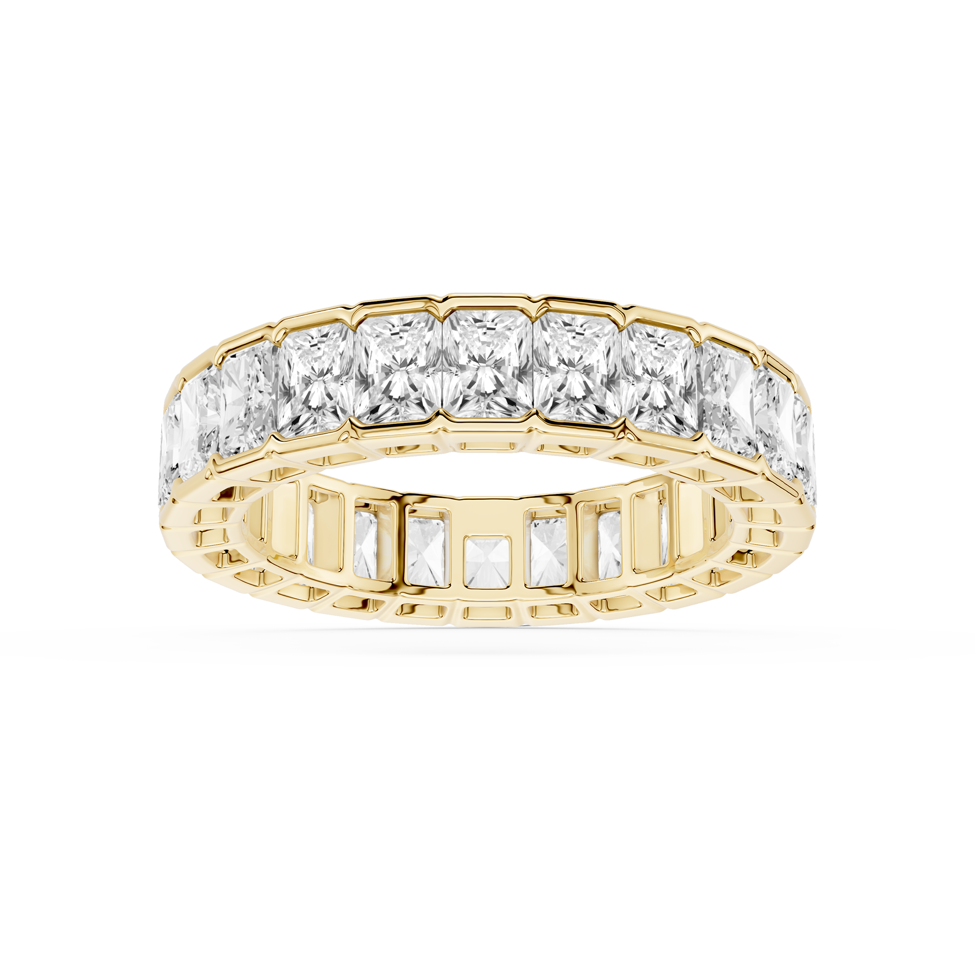 Lovea Serena Eternity Ring Radiantschliff – Gelbgold