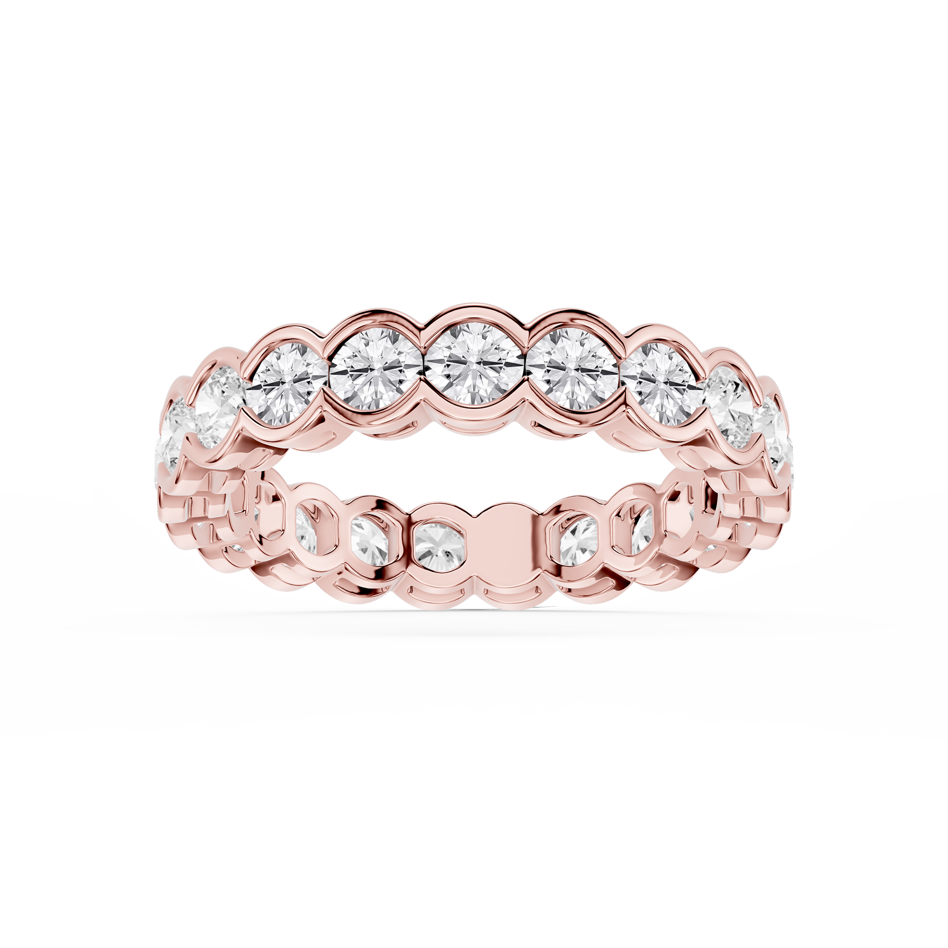 Lovea Serena Eternity Ring Rundschliff – Roségold