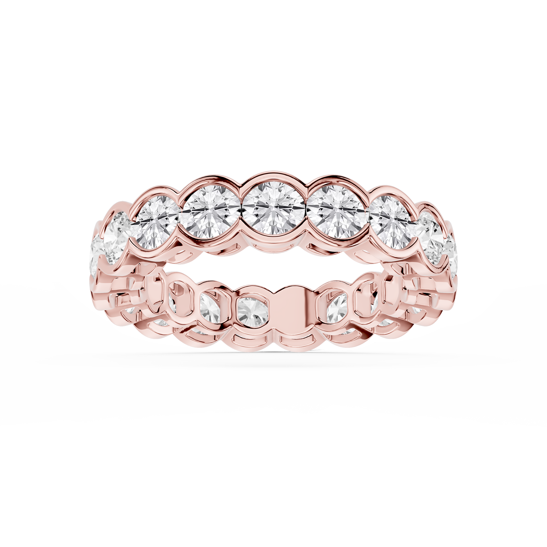 Lovea Serena Eternity Ring Rundschliff – Roségold