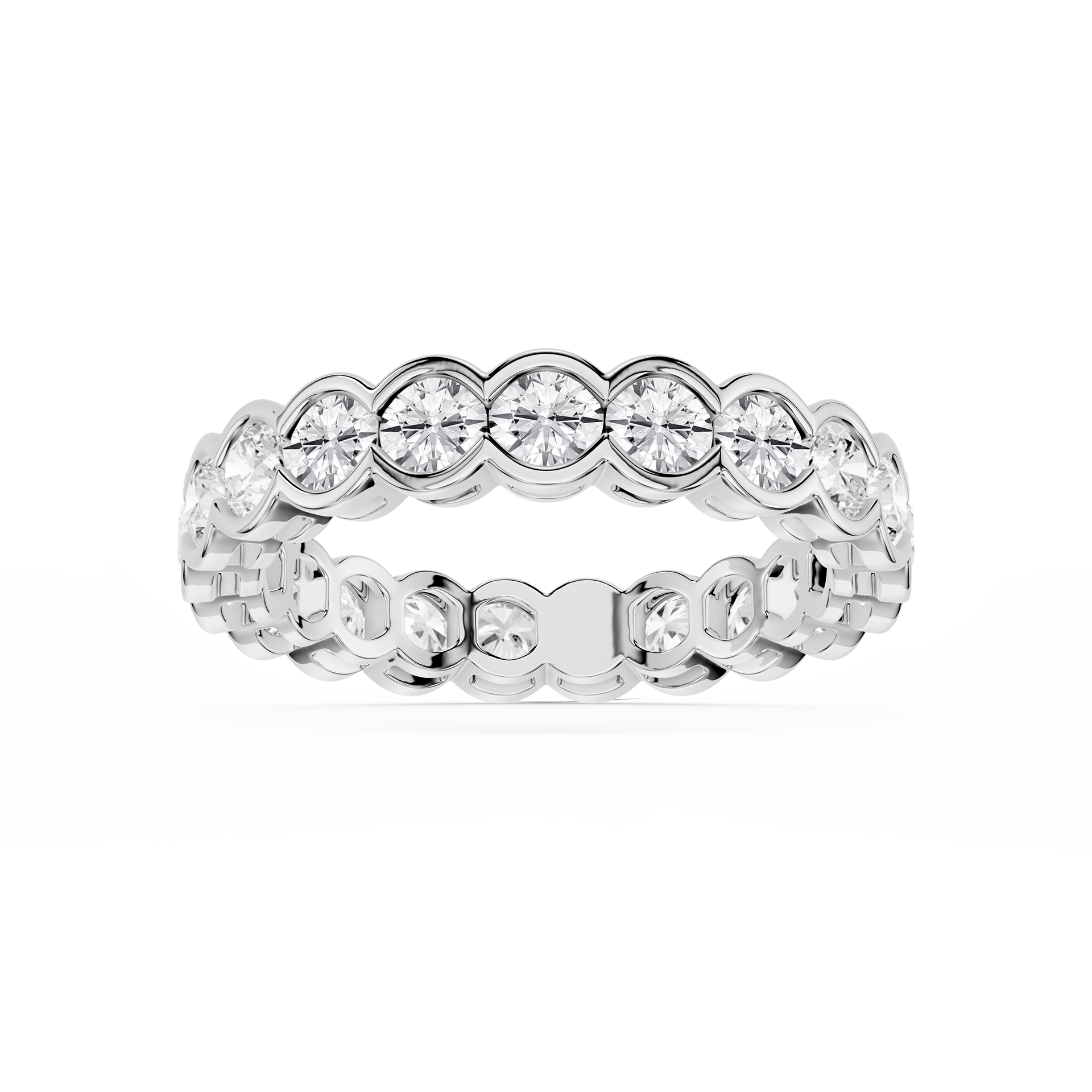 Lovea Serena Eternity Ring Rundschliff – Weißgold