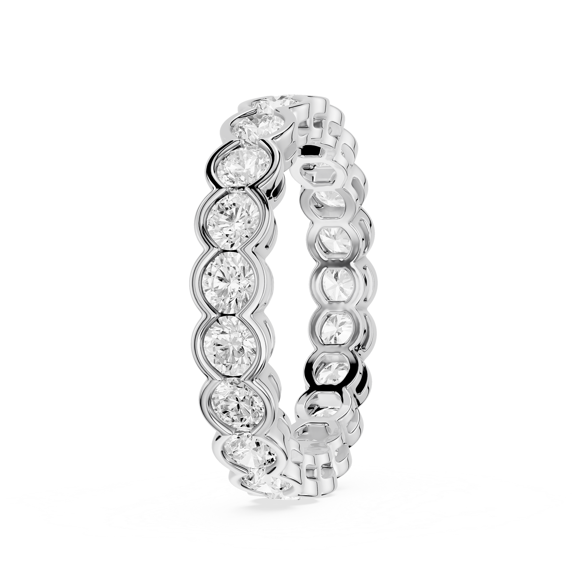 Lovea Serena Eternity Ring Rundschliff – Weißgold