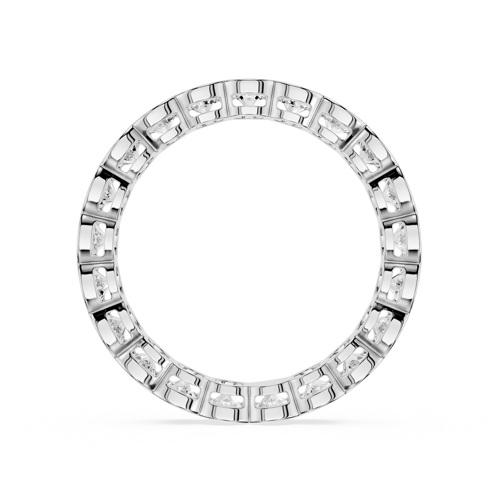 Lovea Serena Eternity Ring Rundschliff – Weißgold