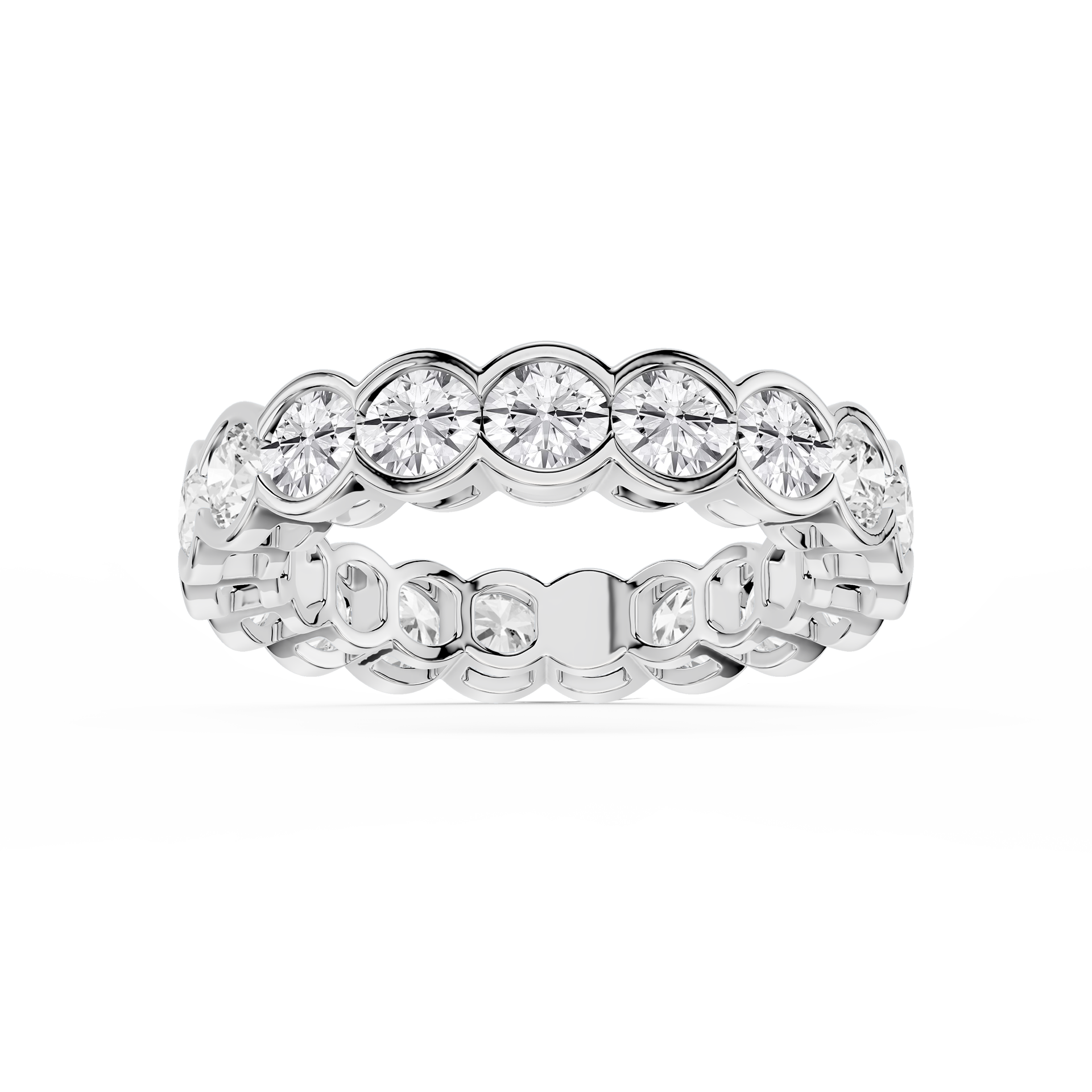 Lovea Serena Eternity Ring Rundschliff – Weißgold