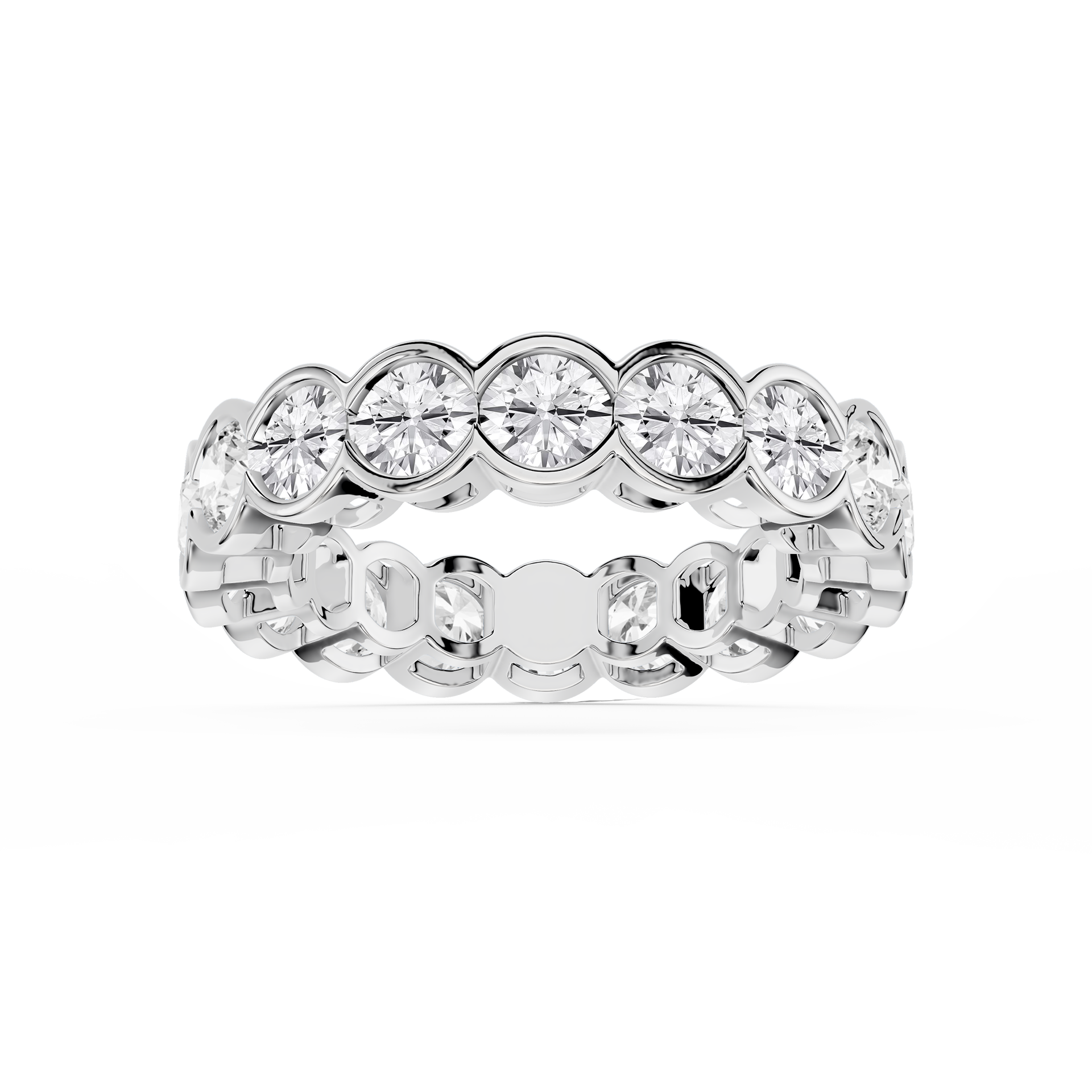 Lovea Serena Eternity Ring Rundschliff – Weißgold