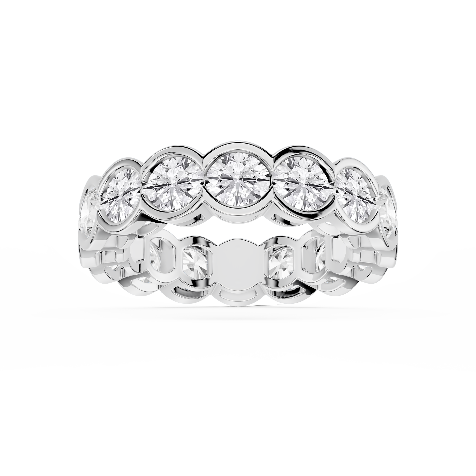 Lovea Serena Eternity Ring Rundschliff – Weißgold