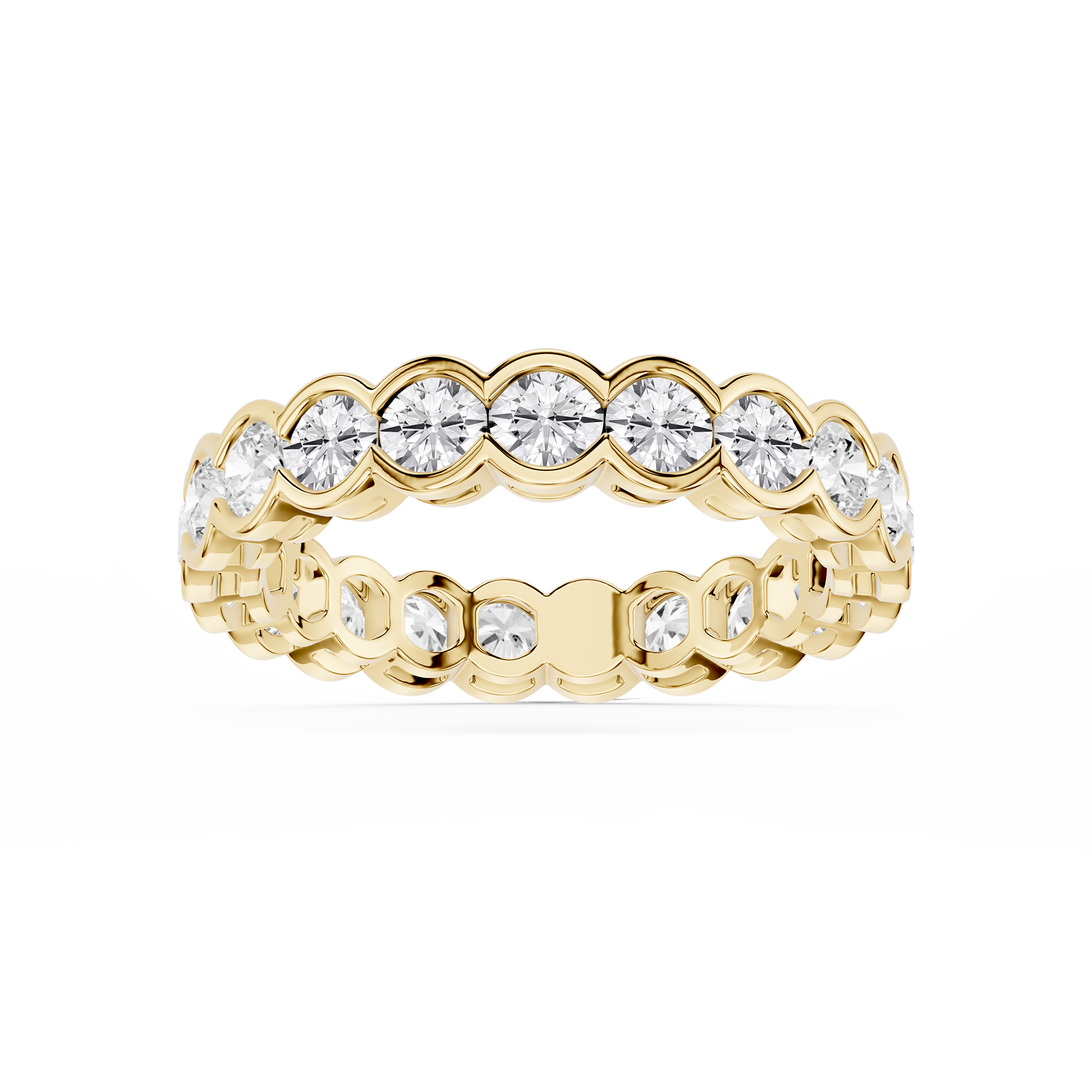 Lovea Serena Eternity Ring Rundschliff – Gelbgold