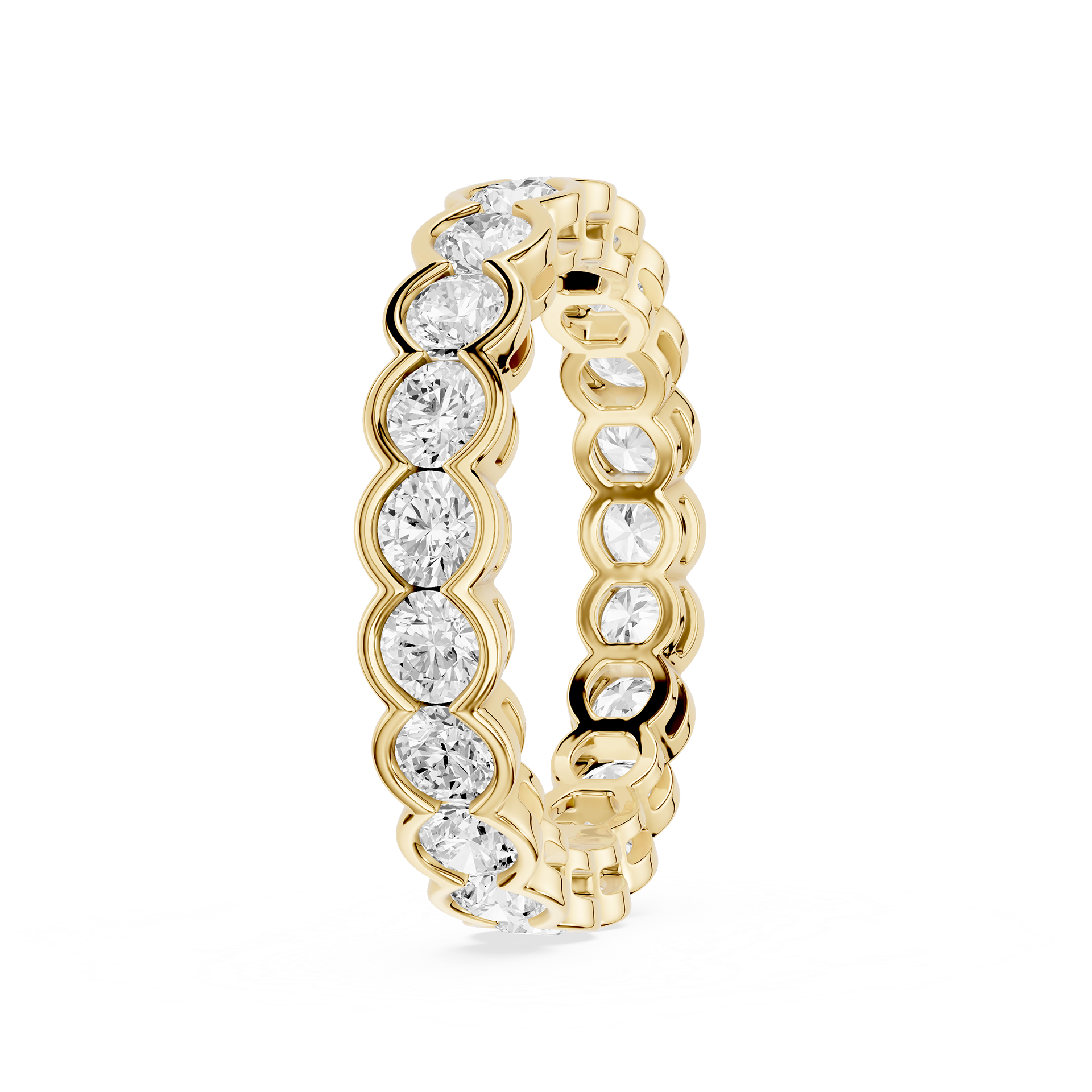 Lovea Serena Eternity Ring Rundschliff – Gelbgold