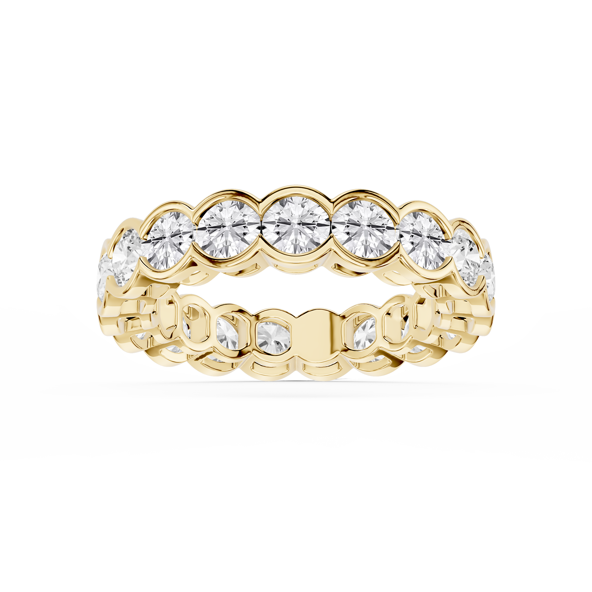 Lovea Serena Eternity Ring Rundschliff – Gelbgold
