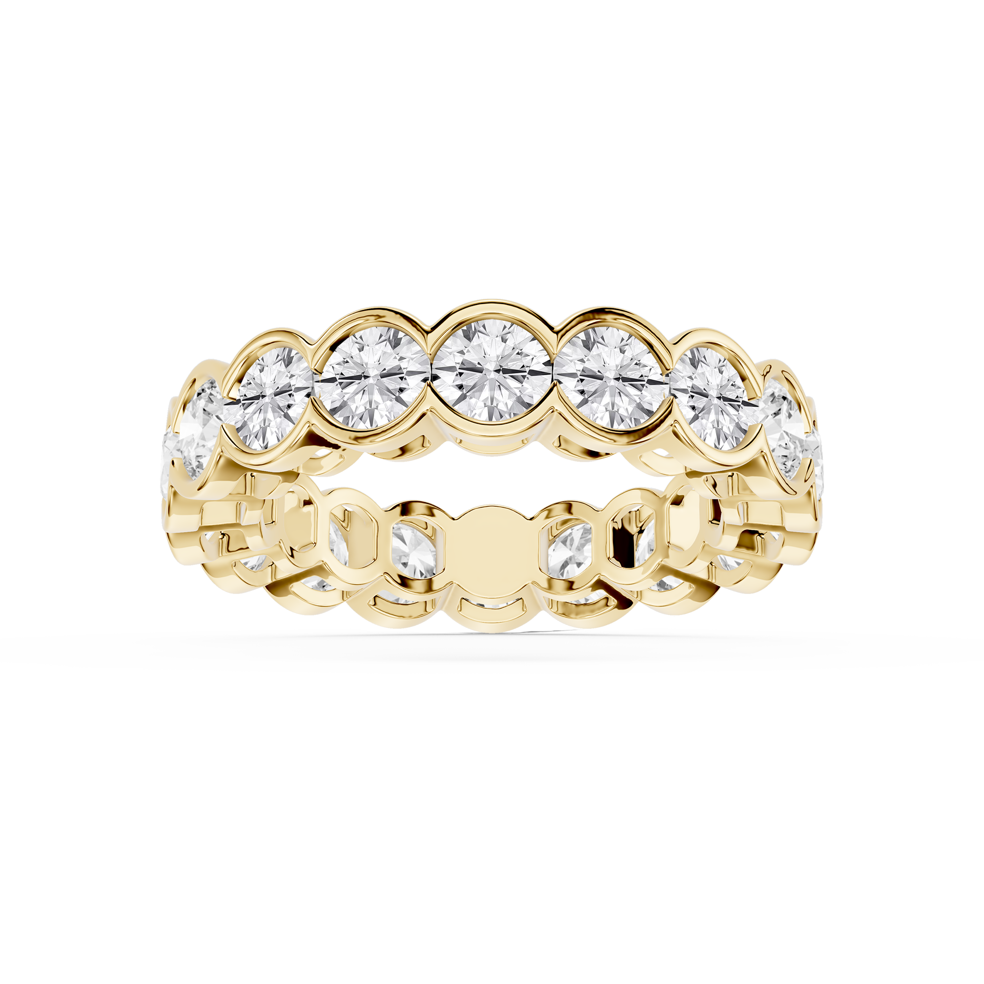 Lovea Serena Eternity Ring Rundschliff – Gelbgold