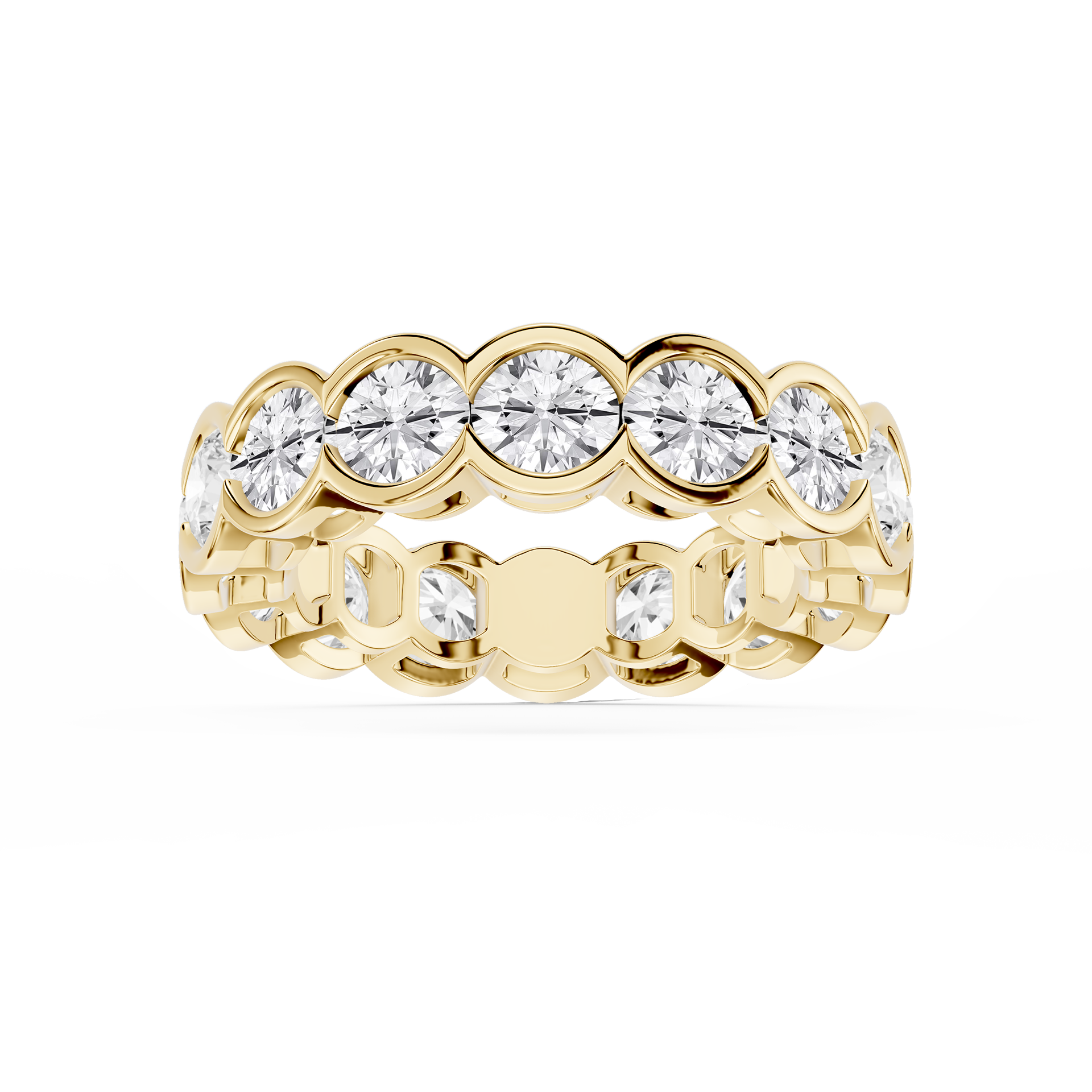 Lovea Serena Eternity Ring Rundschliff – Gelbgold