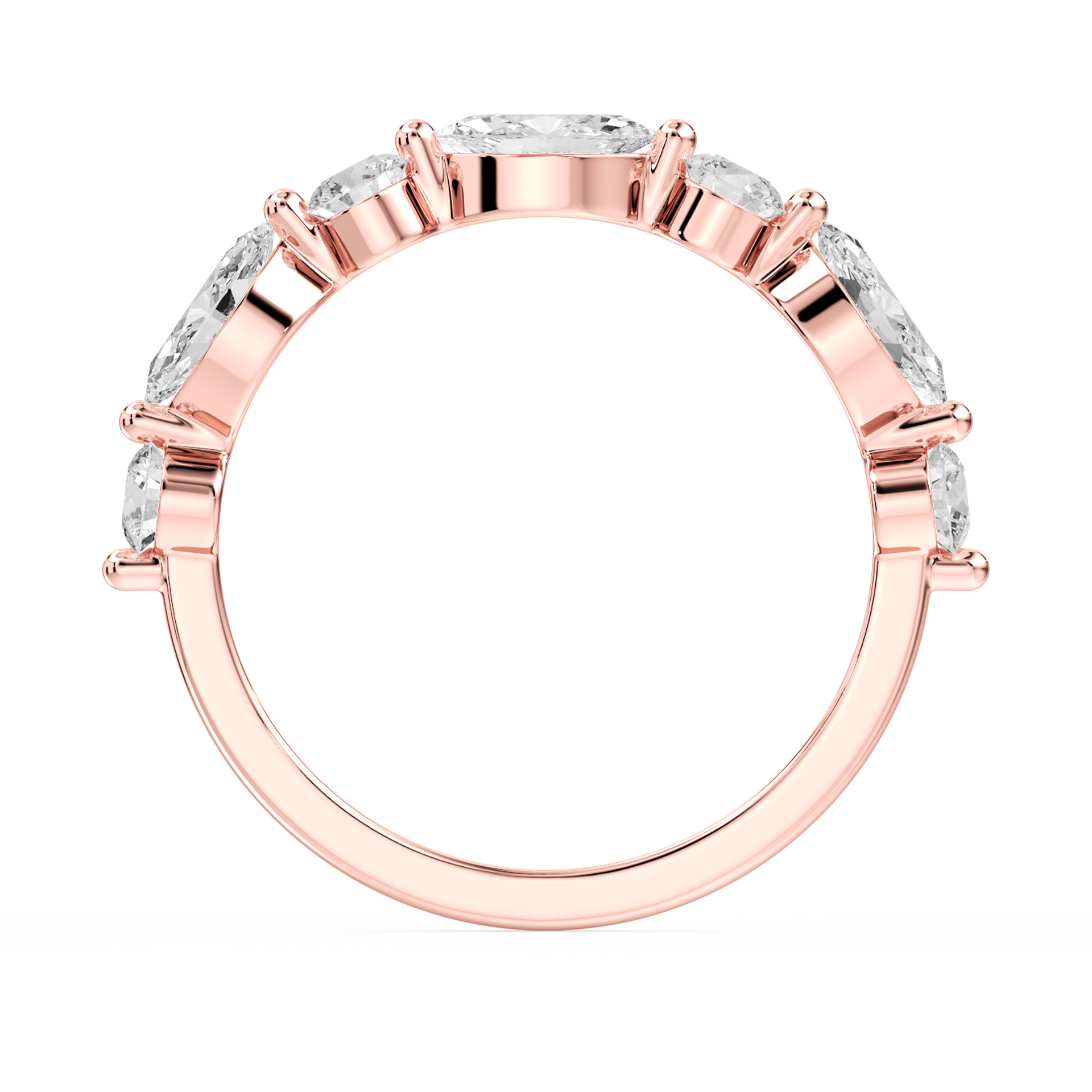 Lovea Natalie Trauring – Marquise & Rund – Roségold