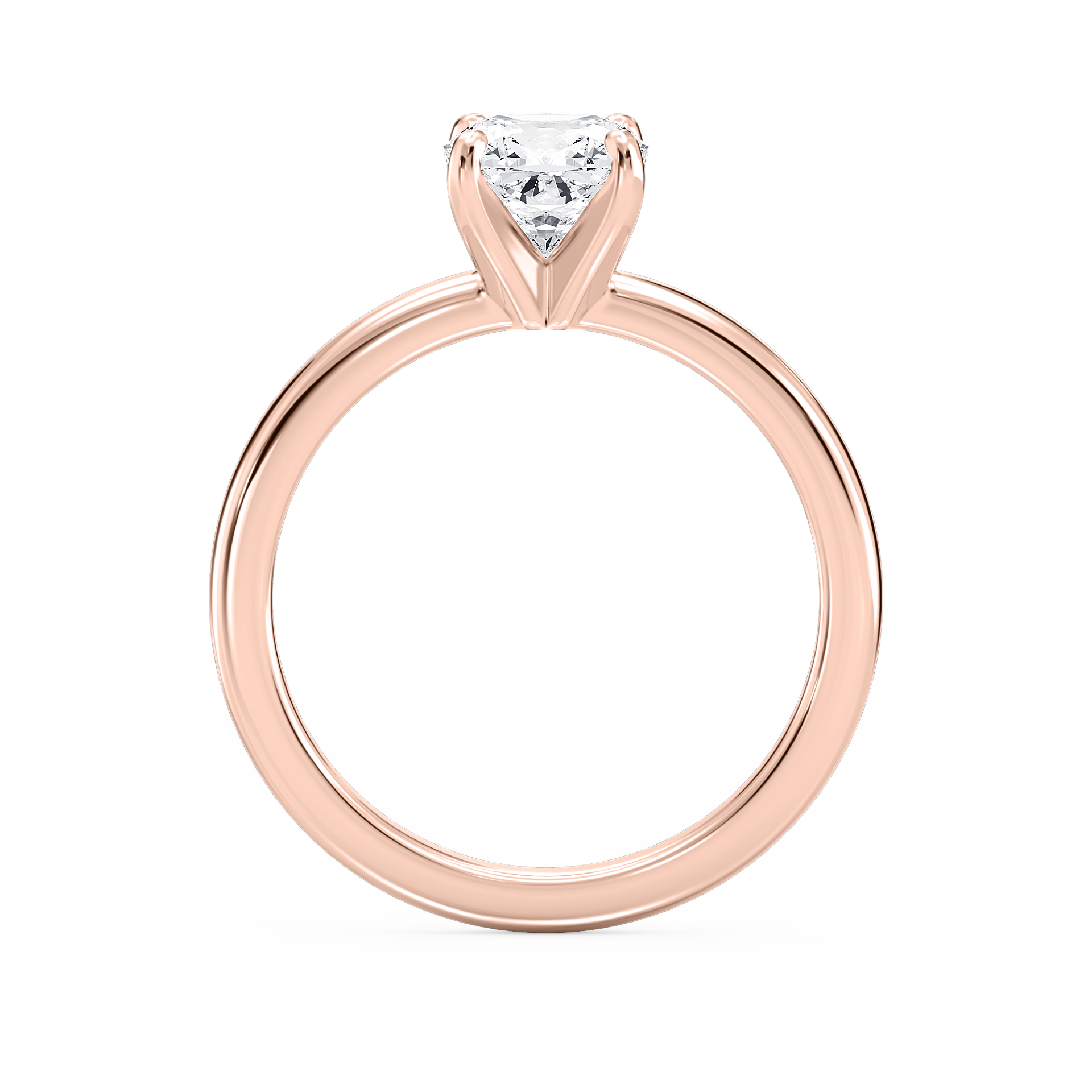 Lauren Solitaire Verlobungsring Kissenschliff Roségold – Lovea