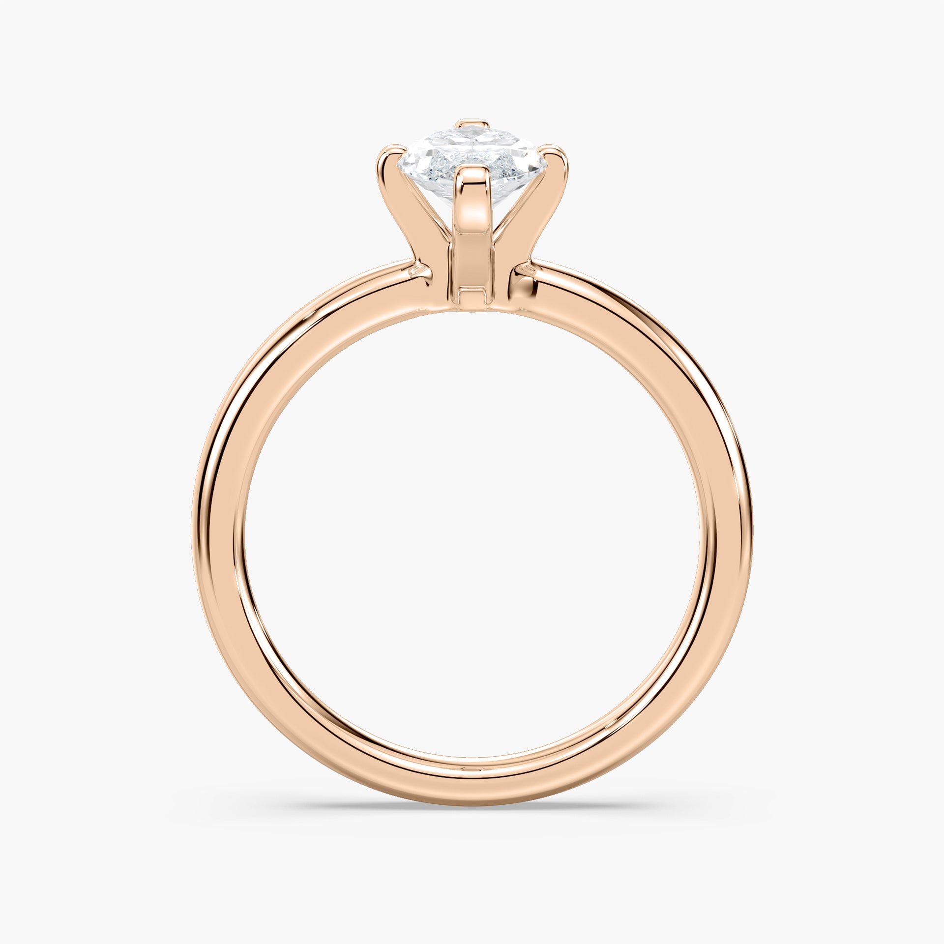 Lauren Solitaire Verlobungsring Marquiseschliff Roségold – Lovea