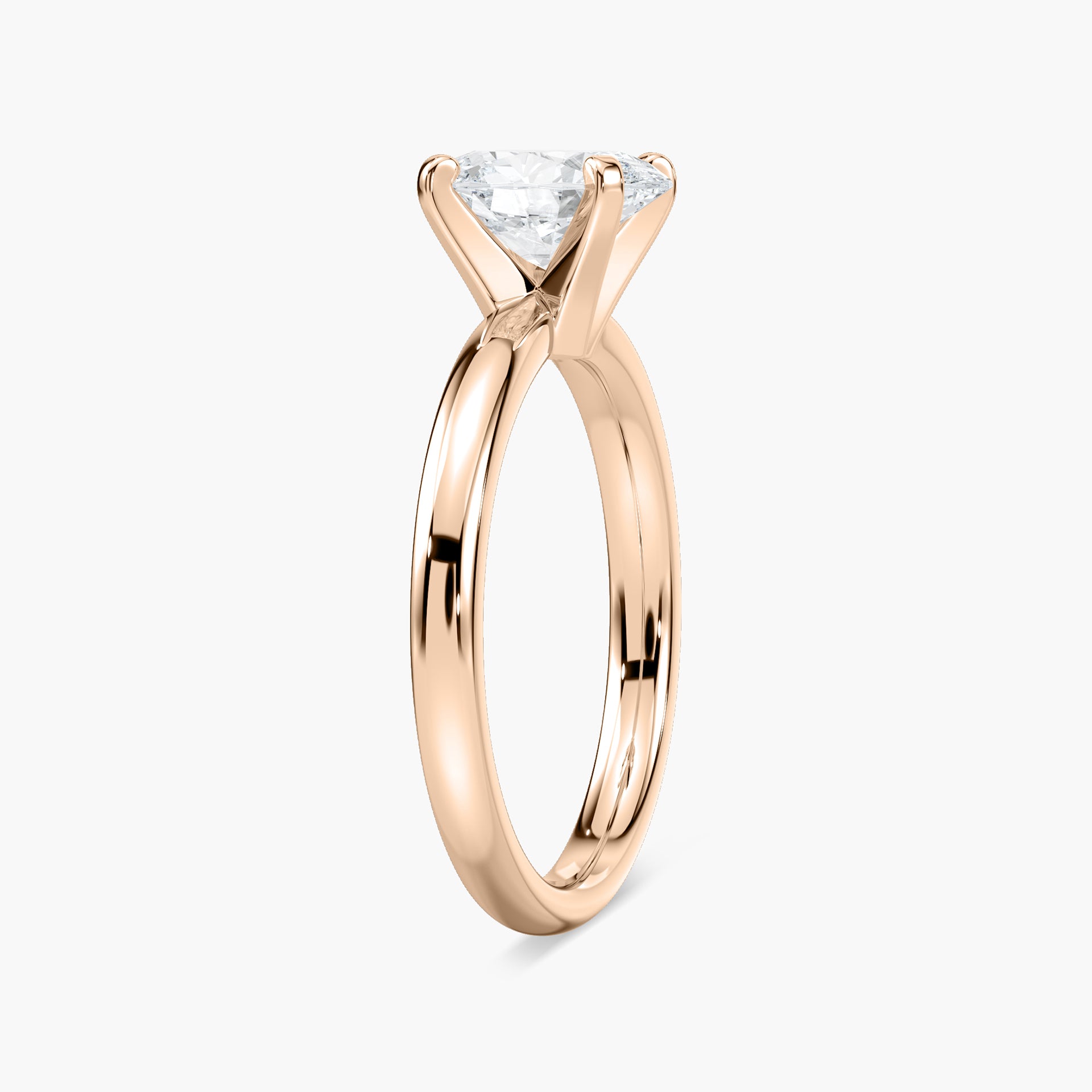Lauren Solitaire Verlobungsring Ovaler Schliff Roségold – Lovea