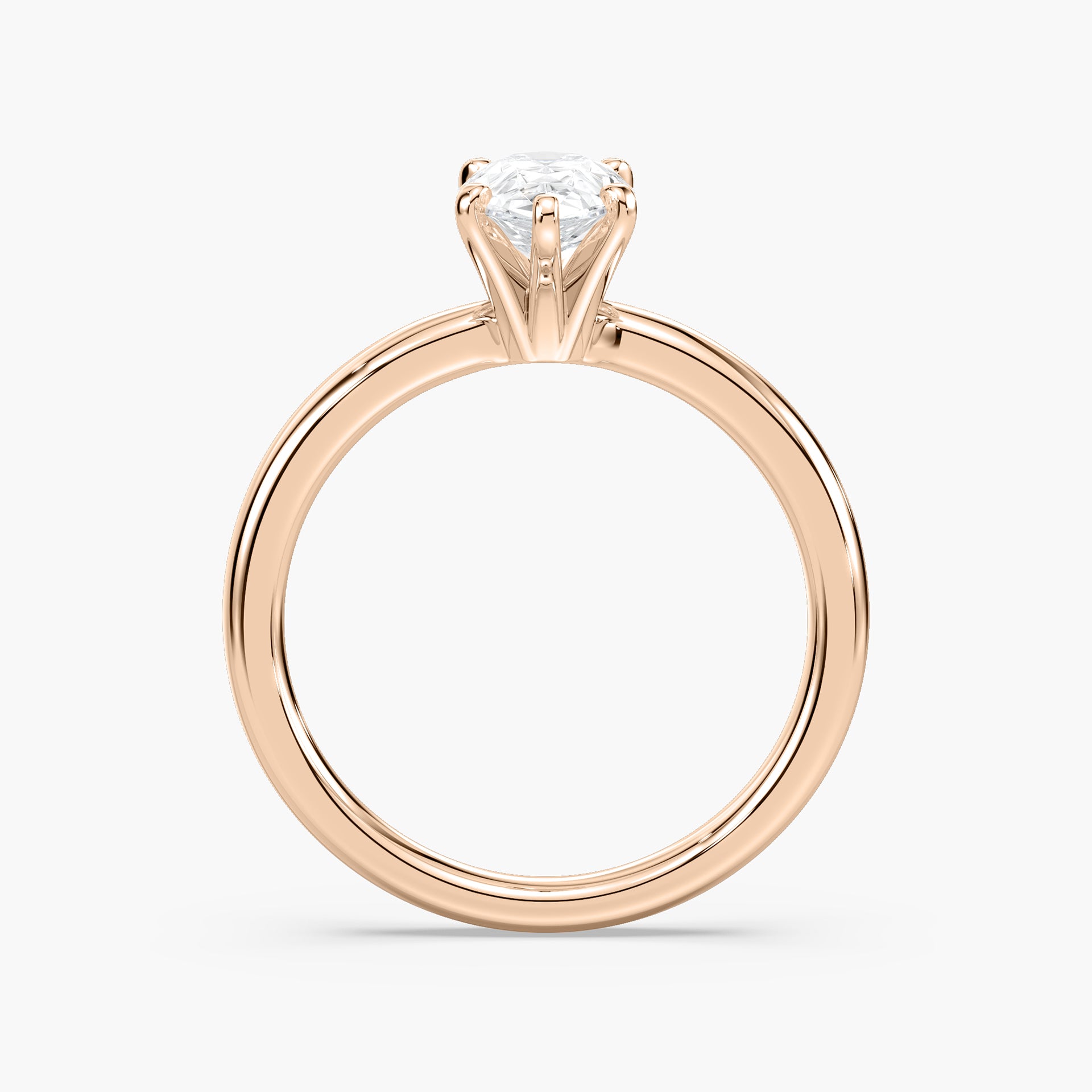 Lauren Solitaire Verlobungsring Tropfenschliff Roségold – Lovea