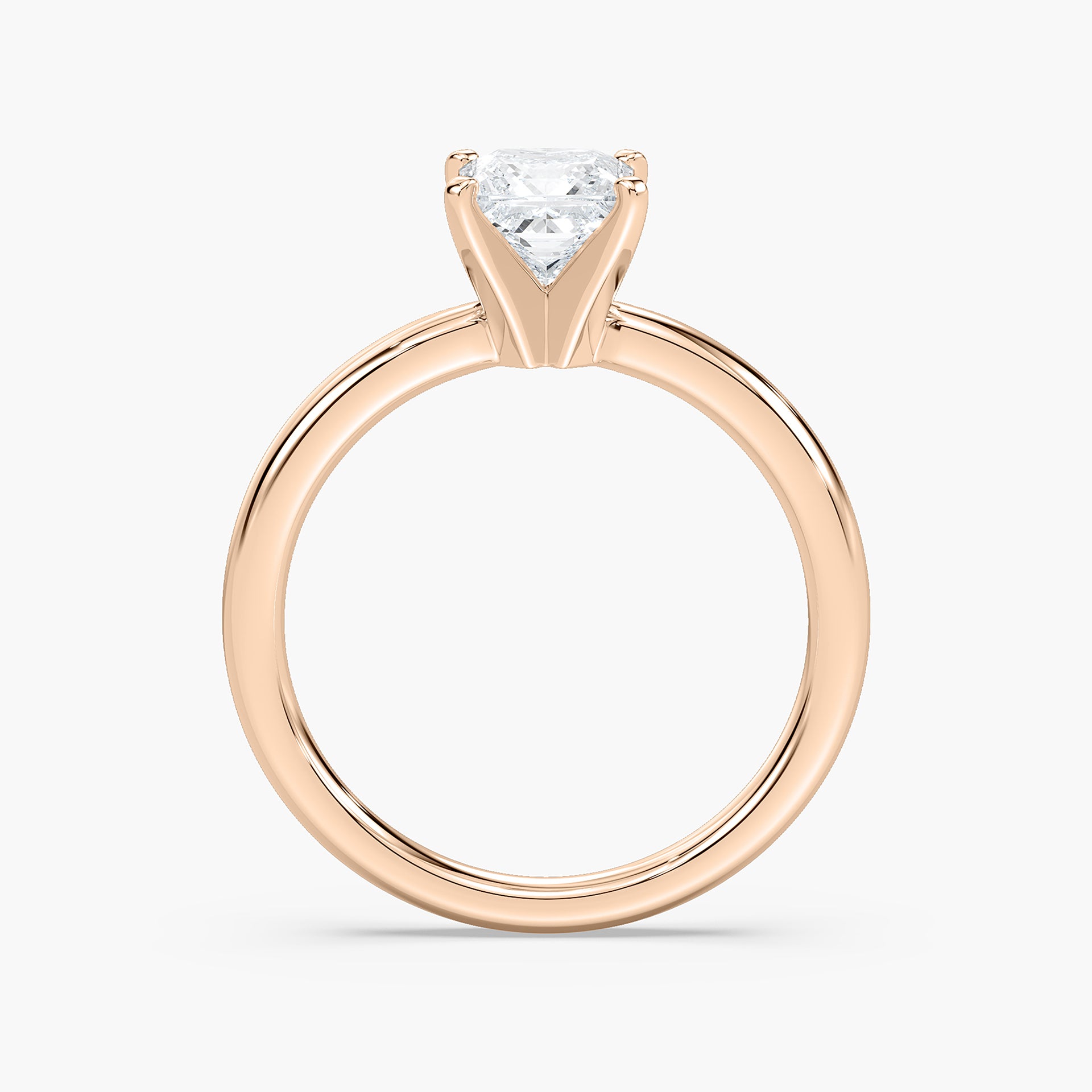 Lauren Solitaire Verlobungsring Prinzessschliff Roségold – Lovea