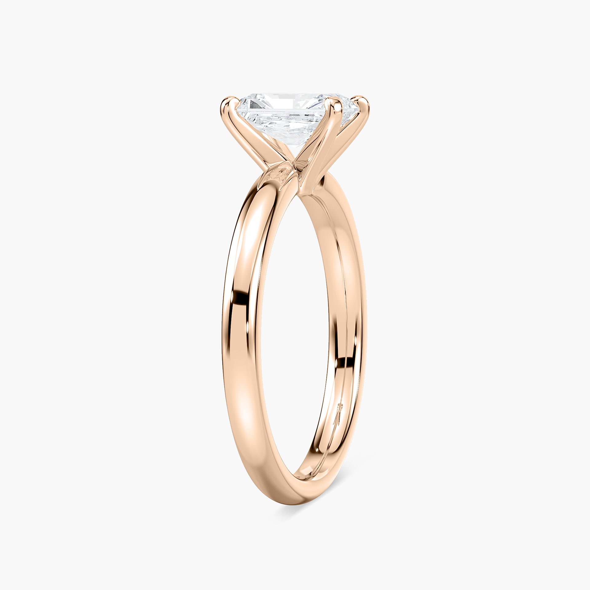 Lauren Solitaire Verlobungsring Radiantschliff Roségold – Lovea