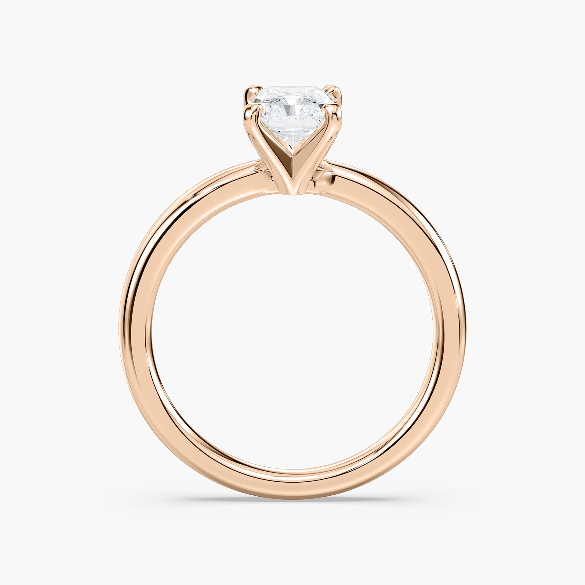 Lauren Solitaire Verlobungsring Radiantschliff Roségold – Lovea