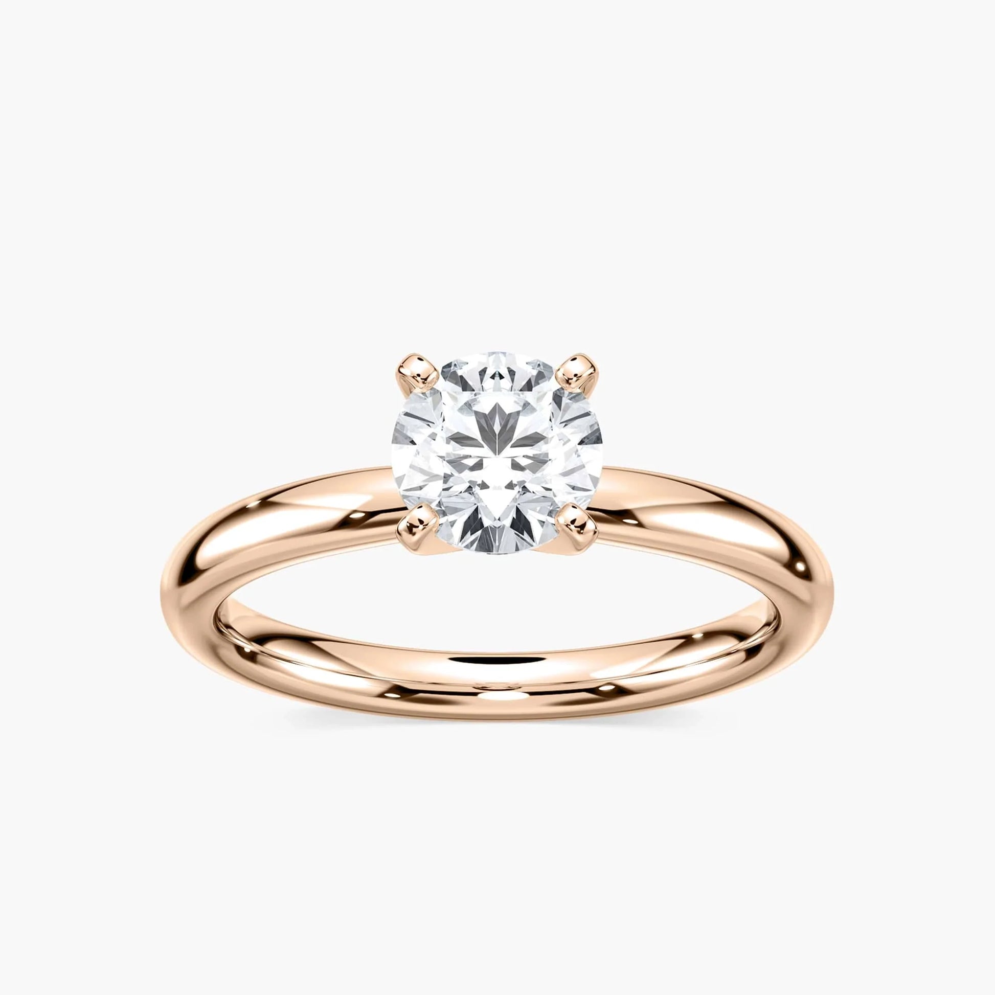 Lauren Solitaire Verlobungsring – Roségold Brillantschliff