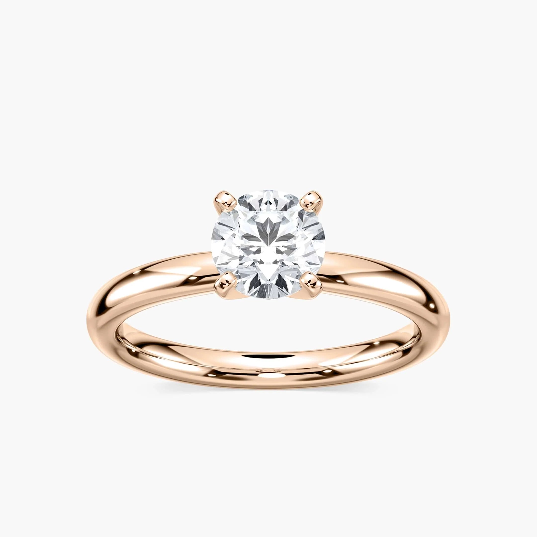 Lauren Solitaire Verlobungsring – Roségold Brillantschliff