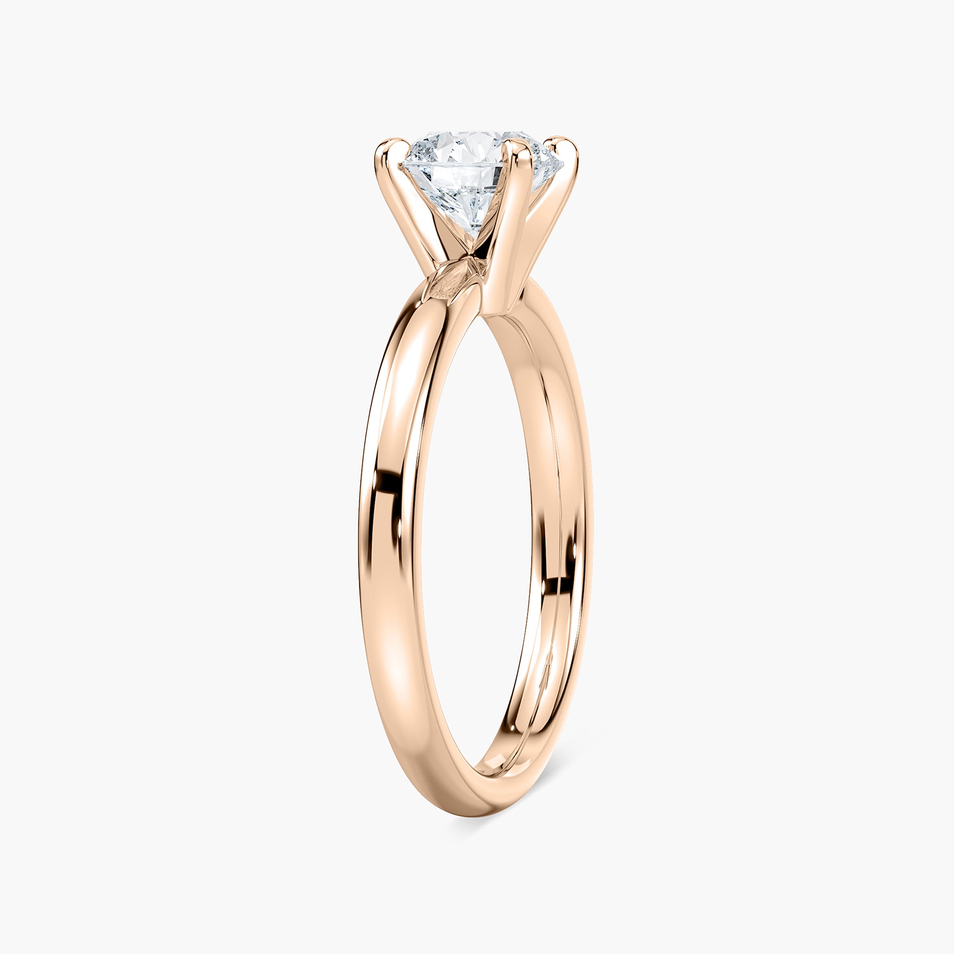 Lauren Solitaire Verlobungsring Brillantschliff Roségold – Lovea