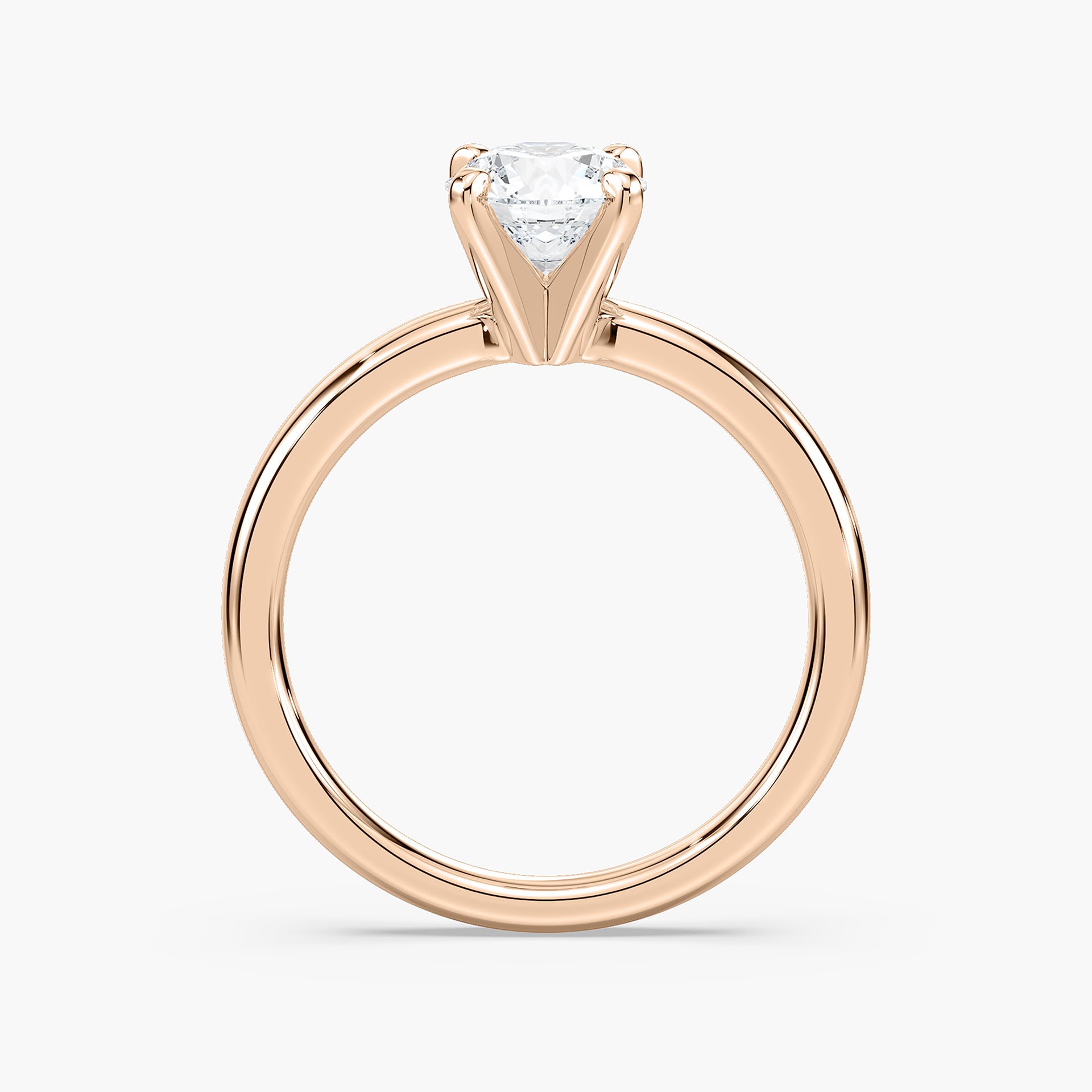 Lauren Solitaire Verlobungsring Brillantschliff Roségold – Lovea