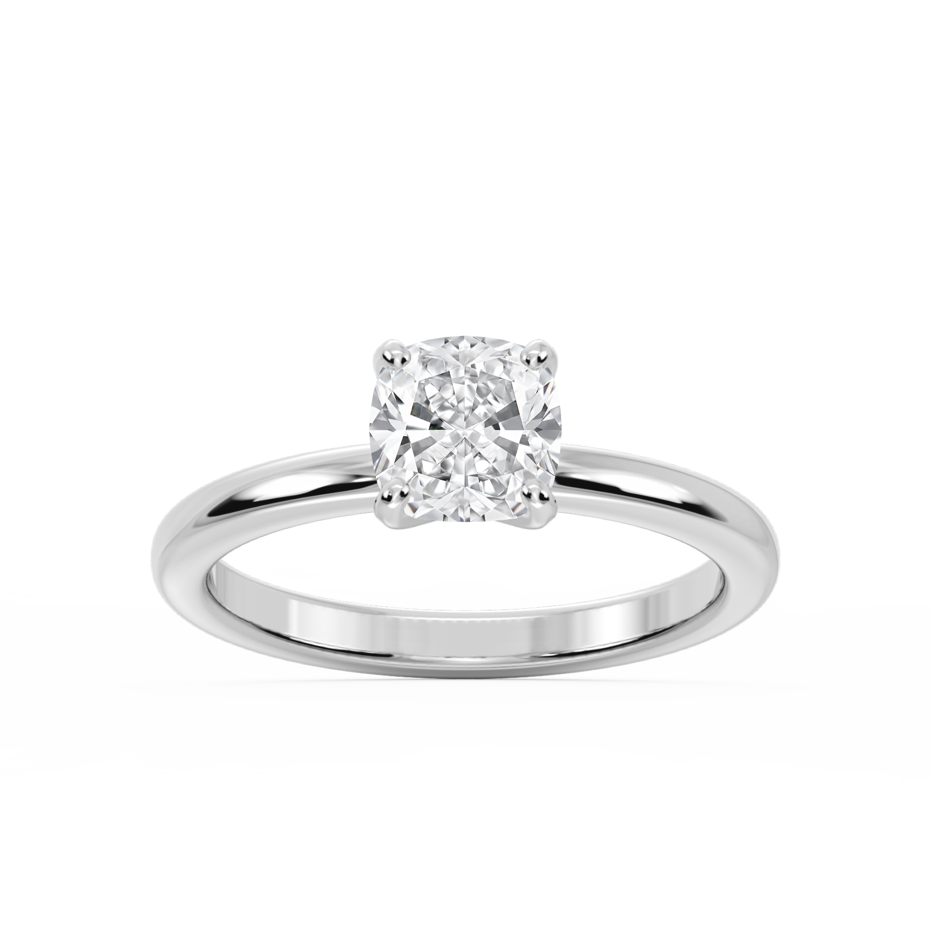 Lauren Solitaire Verlobungsring Kissenschliff Weißgold – Lovea