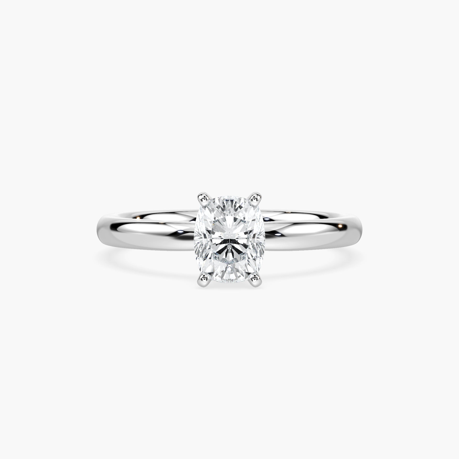 Lauren Solitaire Verlobungsring Kissen Labordiamant – Lovea