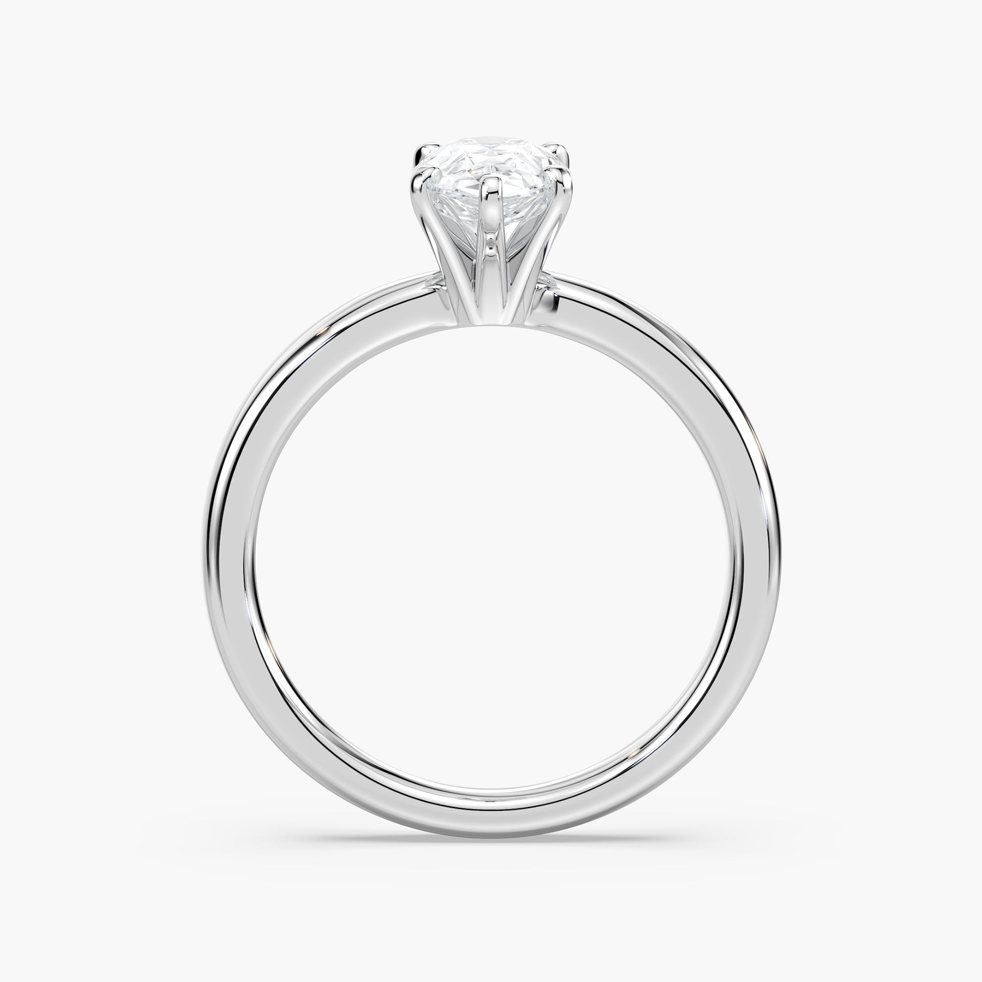 Lauren Solitaire Verlobungsring Tropfenschliff Hand – Lovea