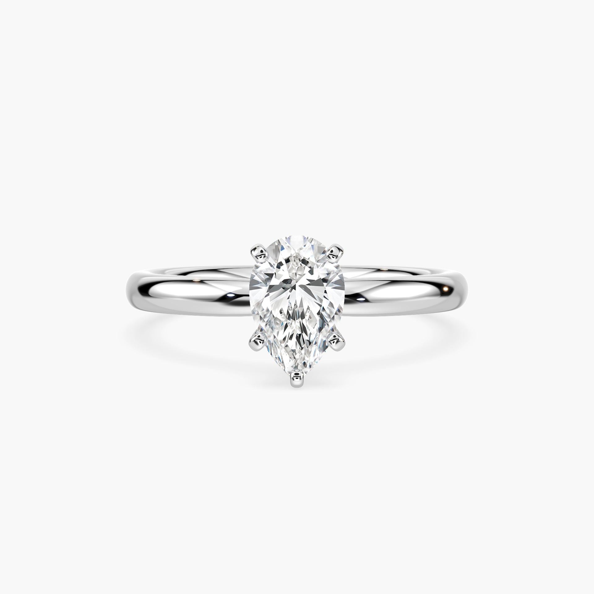 Lauren Solitaire Verlobungsring Tropfen Labordiamant – Lovea