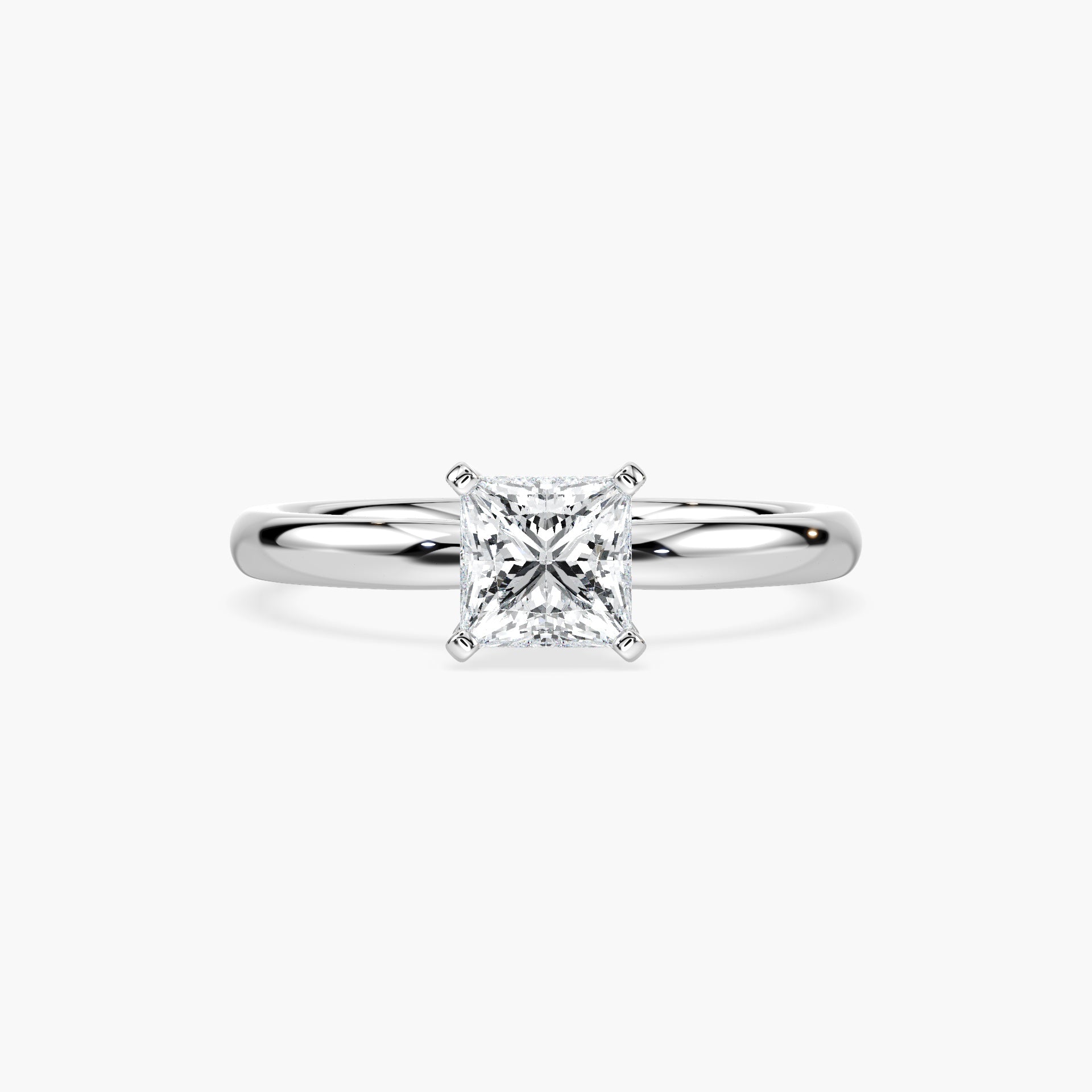 Lauren Solitaire Verlobungsring Prinzess Labordiamant – Lovea