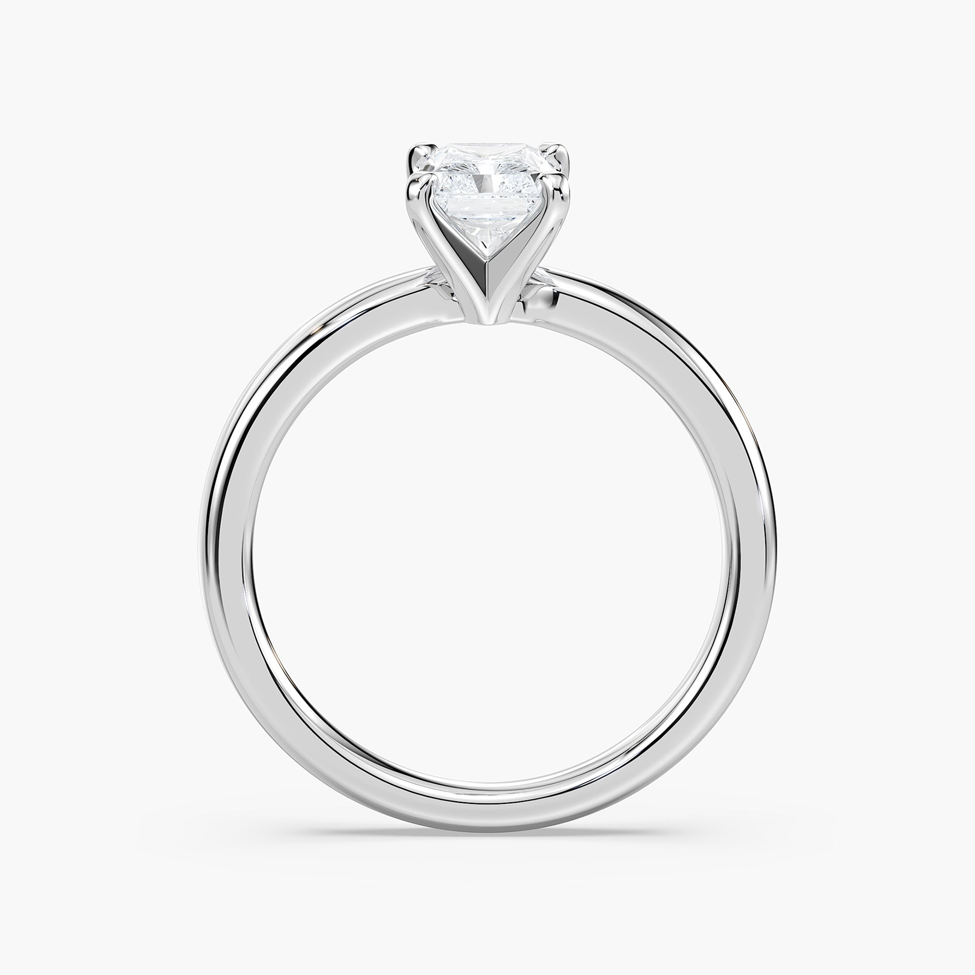 Lauren Solitaire Verlobungsring Radiantschliff Hand – Lovea