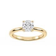 Lauren Solitaire Verlobungsring Kissenschliff Gelbgold – Lovea