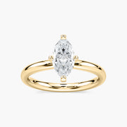 Lauren Solitaire Verlobungsring Marquiseschliff Gelbgold – Lovea