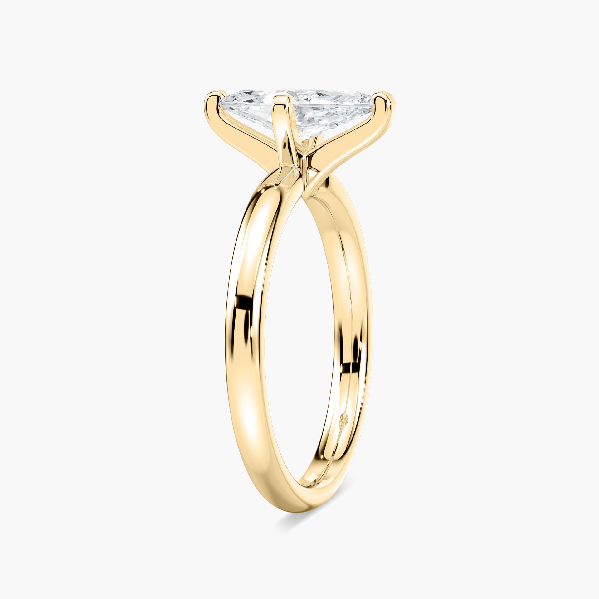 Lauren Solitaire Verlobungsring Marquiseschliff Gelbgold – Lovea