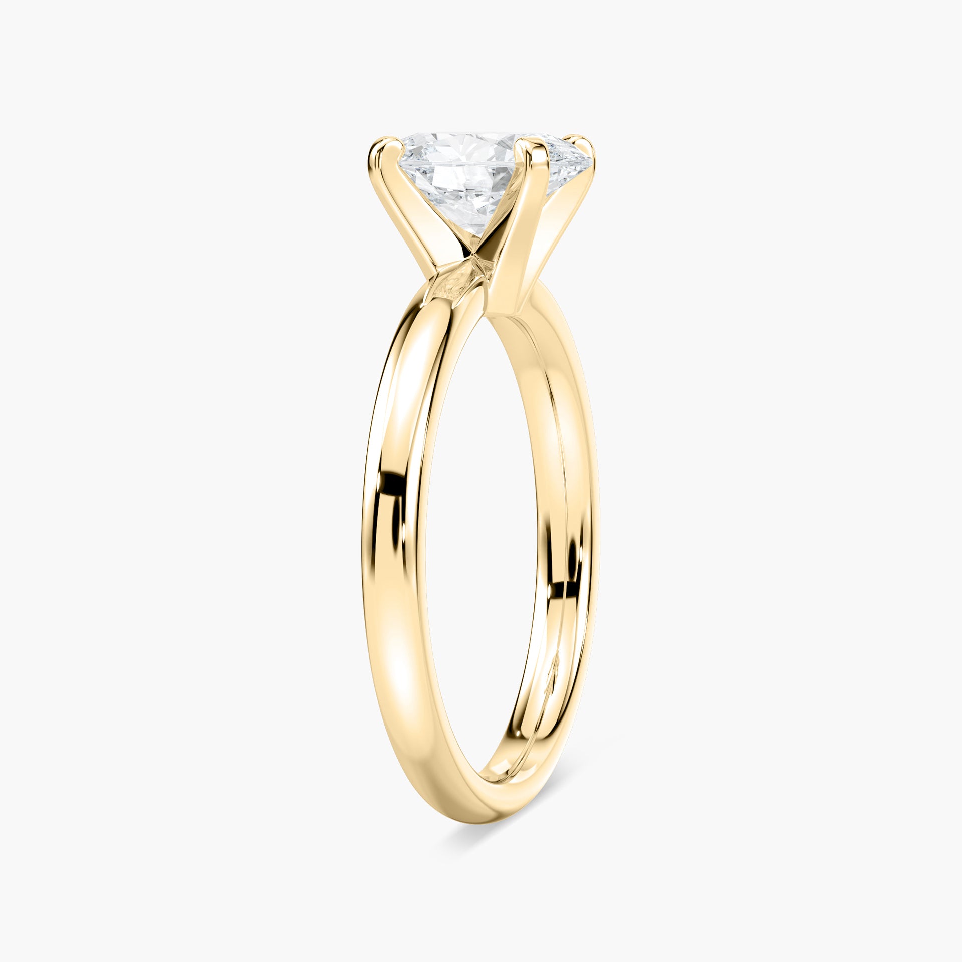 Lauren Solitaire Verlobungsring Ovaler Schliff Gelbgold – Lovea