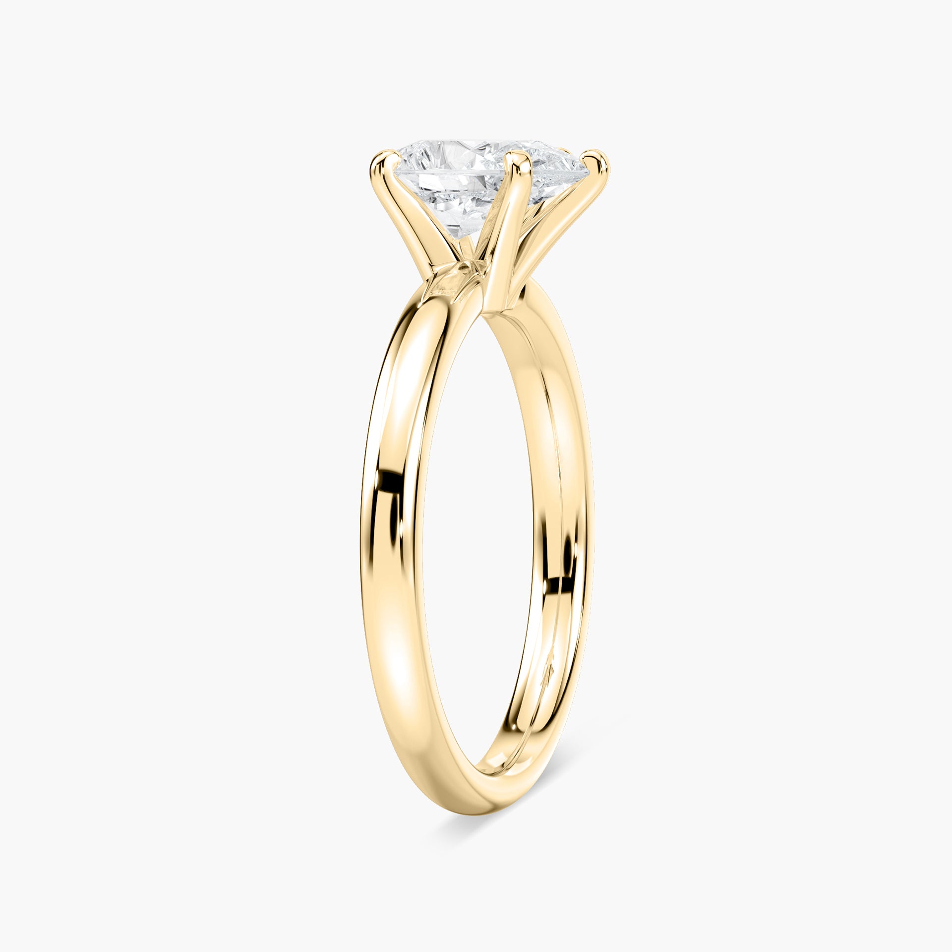 Lauren Solitaire Verlobungsring Tropfenschliff Gelbgold – Lovea