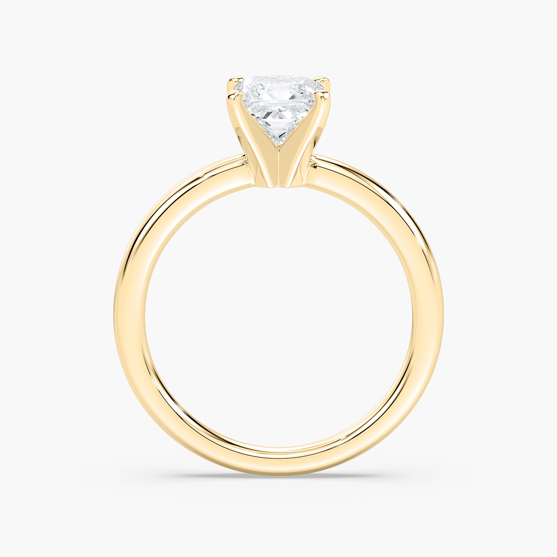 Lauren Solitaire Verlobungsring Prinzessschliff Gelbgold – Lovea