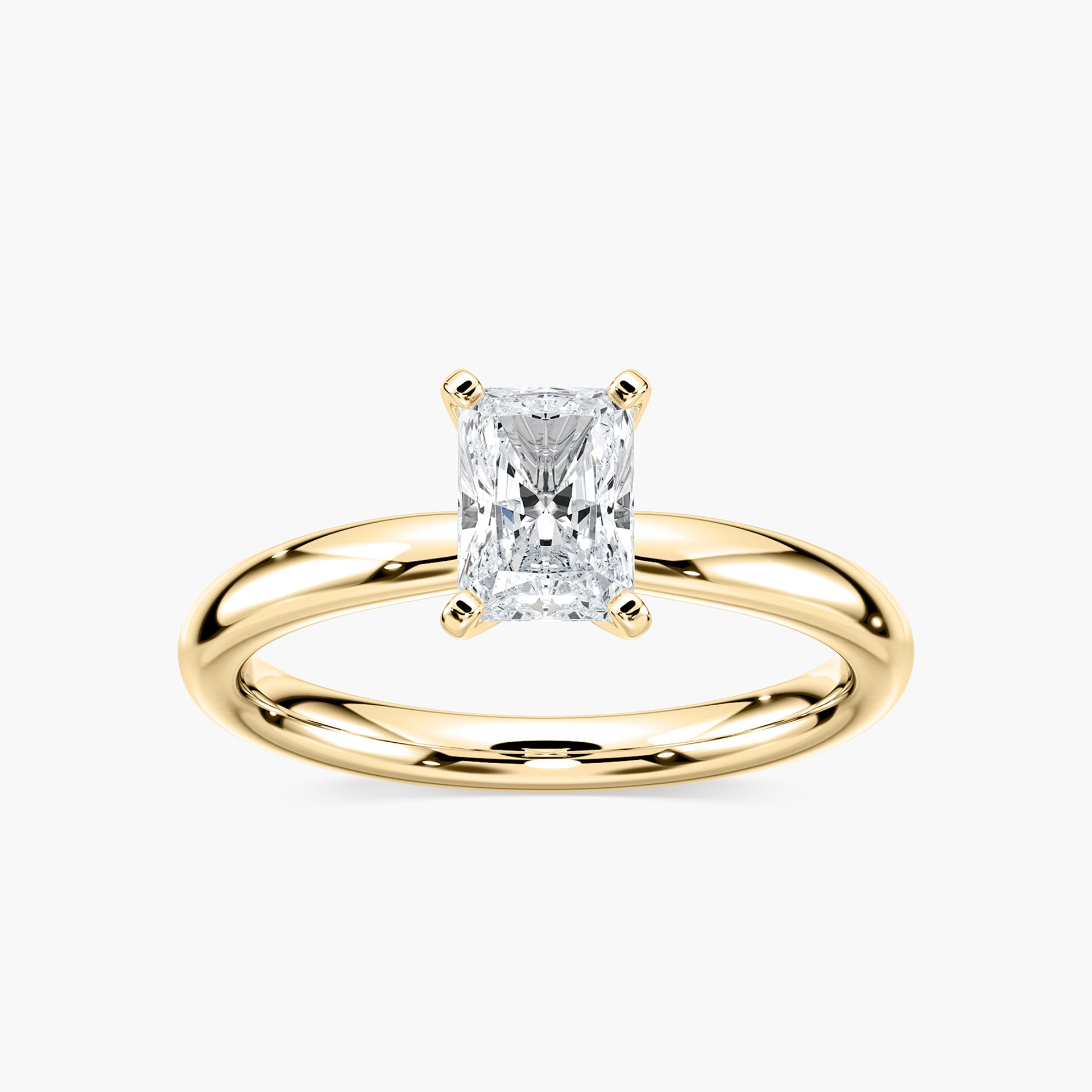 Lauren Solitaire Verlobungsring Radiantschliff Gelbgold – Lovea