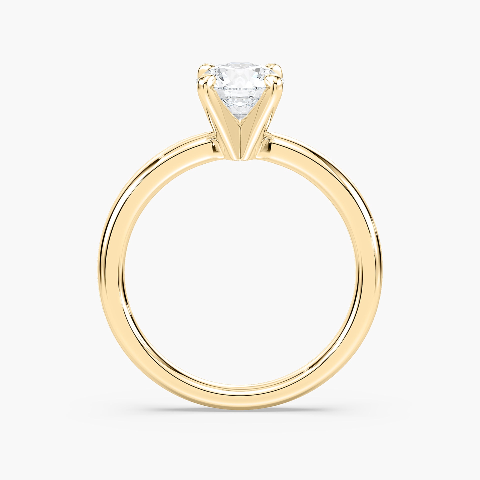 Lauren Solitaire Verlobungsring Brillantschliff Gelbgold – Lovea