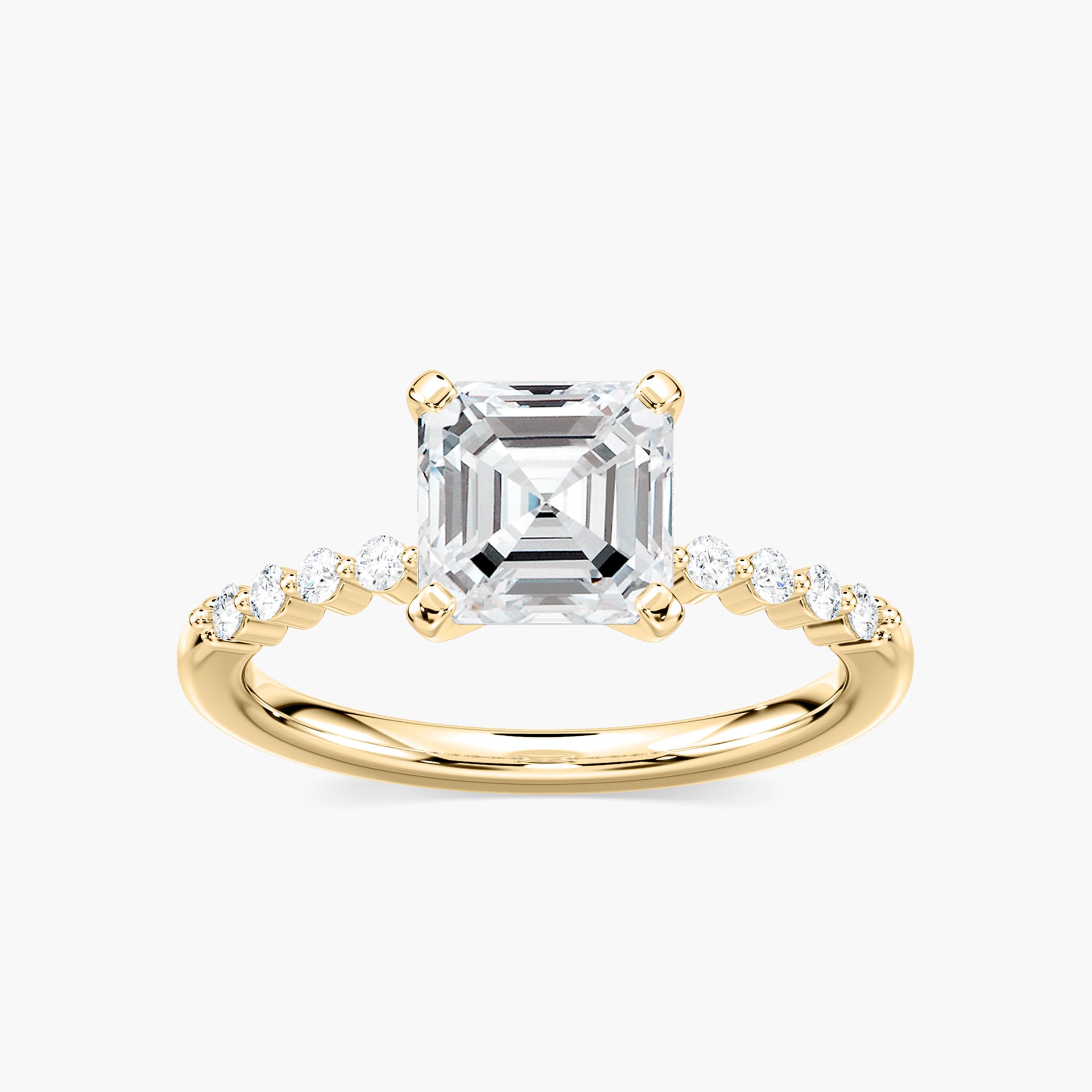 Willow Verlobungsring – Gelbgold