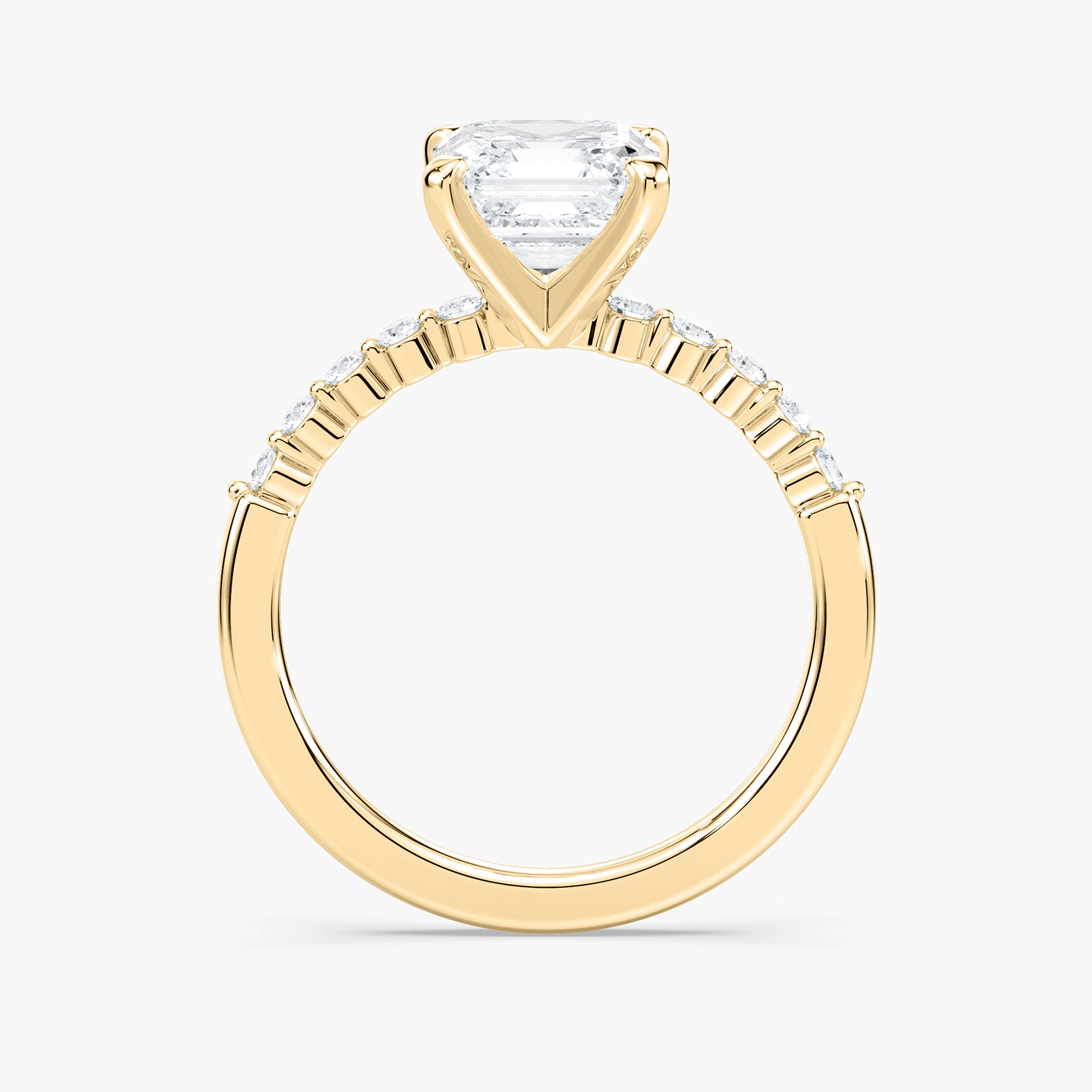 Willow Verlobungsring – Gelbgold